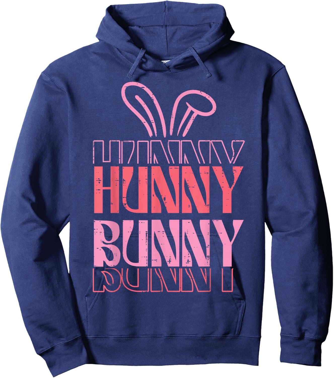 Easter Hunny Bunny Cute Women Girls Kids Toddler Teens Youth Hoodie - Hoodie | Navy