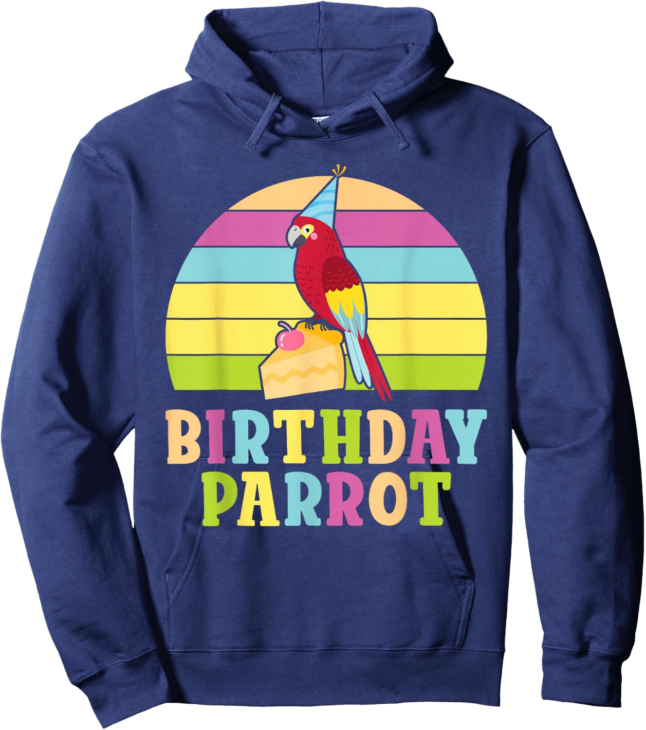 Birthday Parrot Birthday Hoodie - Hoodie | Navy