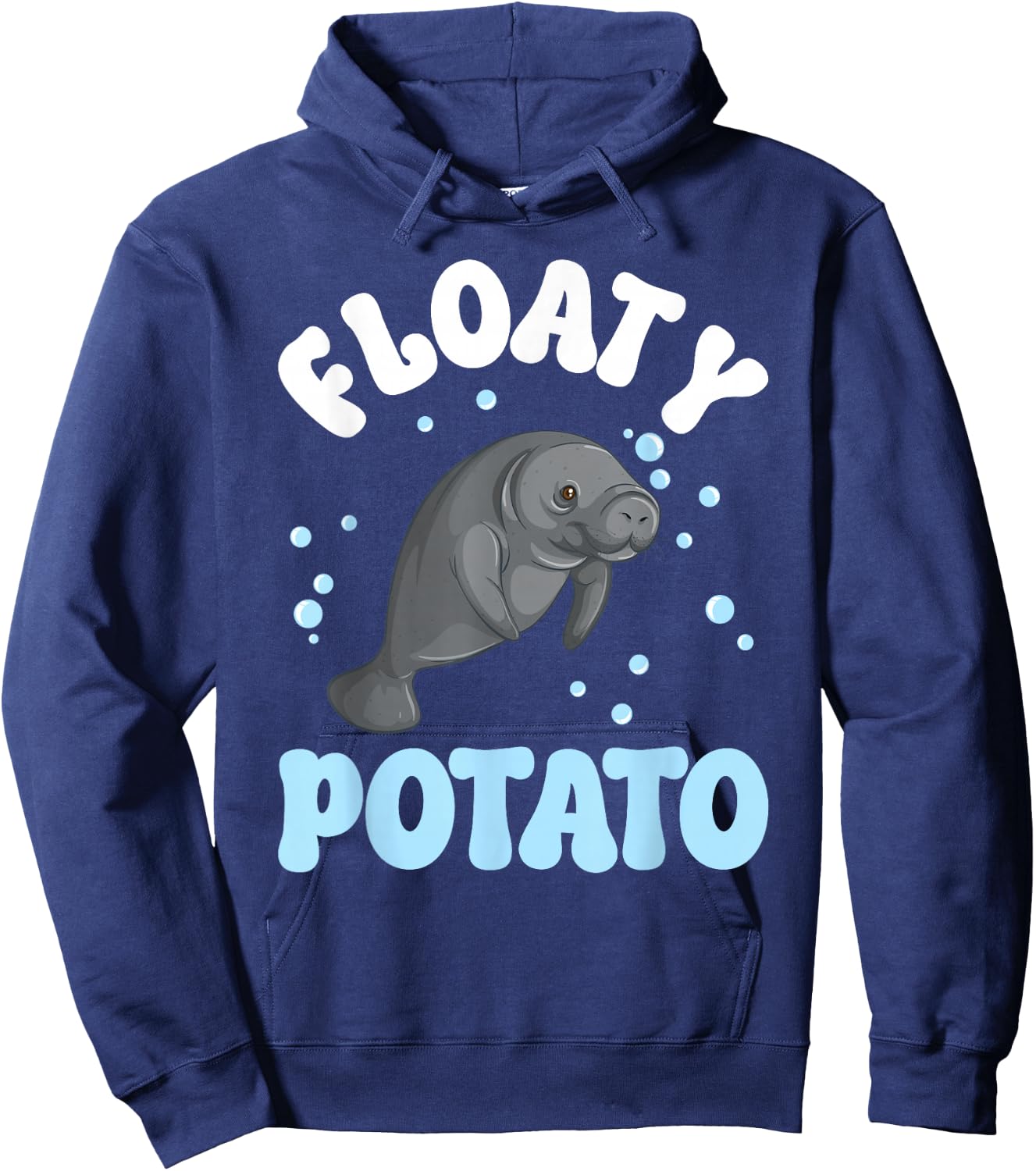 Floaty Potato Manatee Lover Manatee Girl Manatee Boy Hoodie - Hoodie | Navy