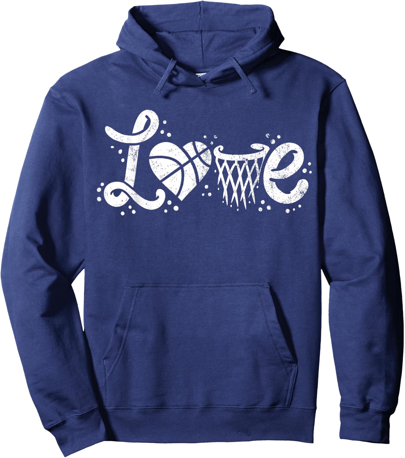 Basketball Player Court Ball Gift Hoodie - Hoodie | Navy