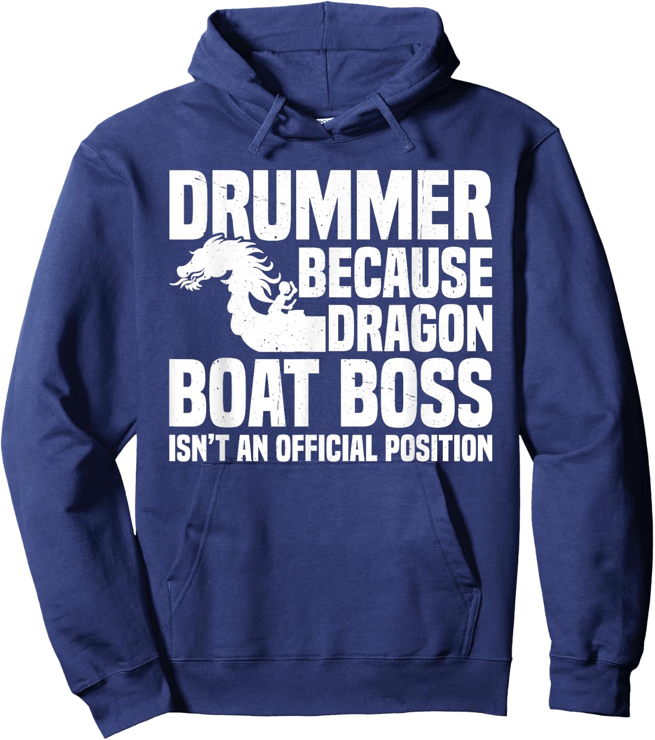 Dragon Boat Racing Team Steerer Paddling Dragon Boat Drummer Hoodie - Hoodie | Navy