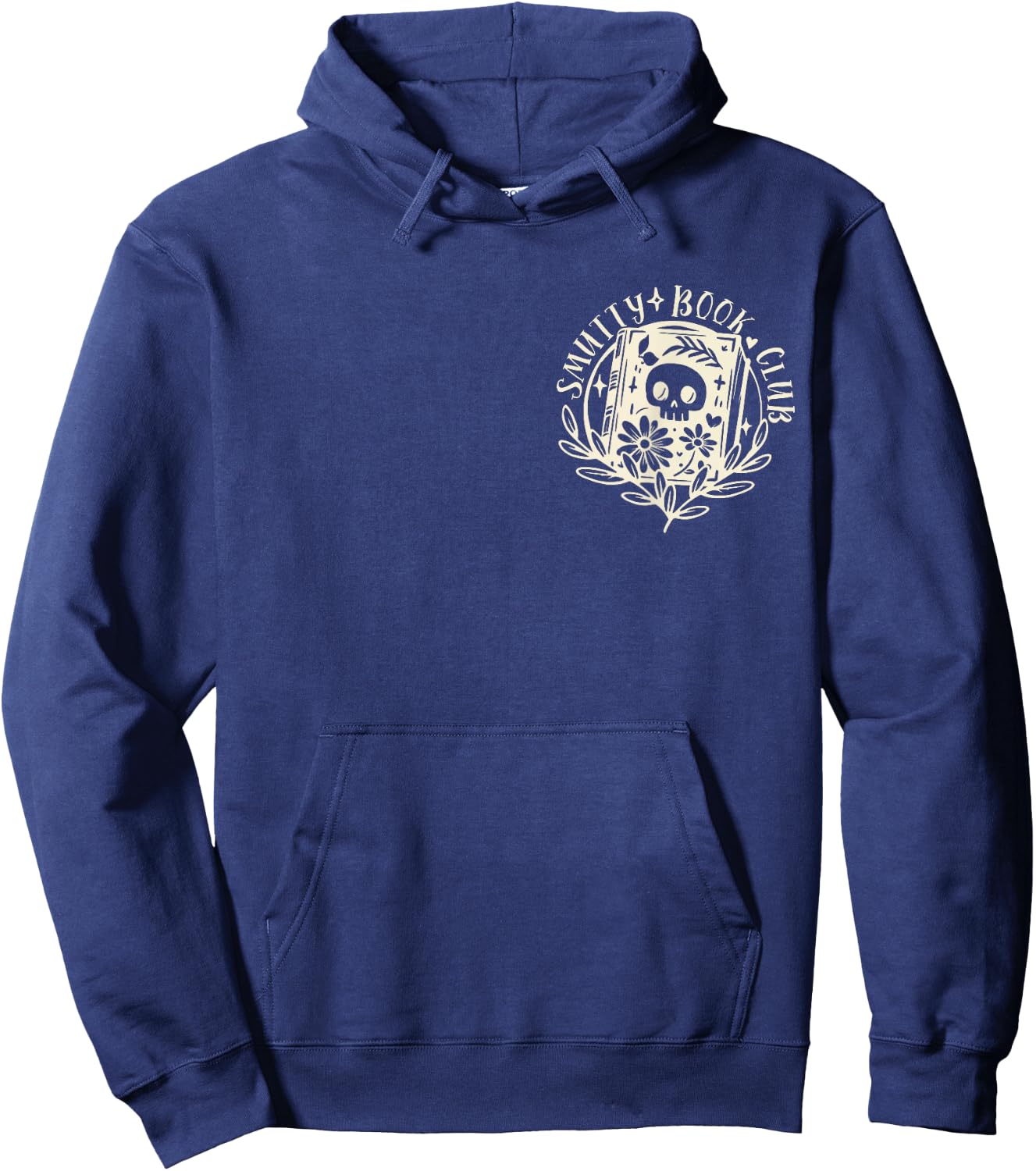 Smutty Book Club Smutty Book Lover FRONT AND BACK Spicy Book Hoodie - Hoodie | Navy