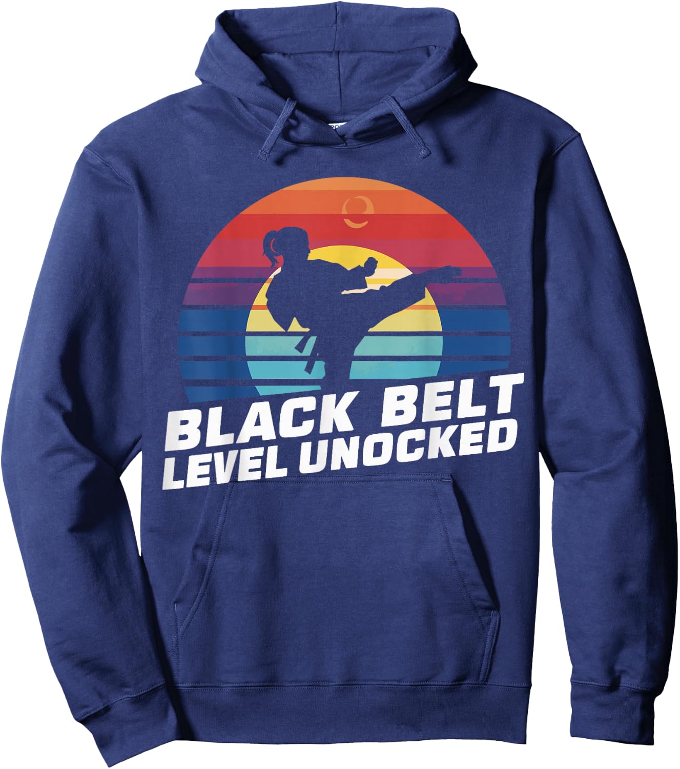 Black Belt Level Unlocked Hoodie - Hoodie | Navy