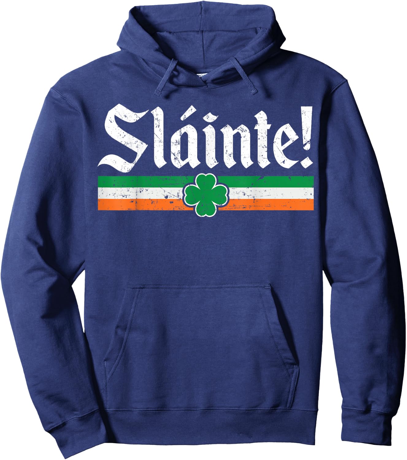 Celtic Cheers Celebration: Sláinte, Happy St Patrick's Day , black, S Hoodie - Hoodie | Navy