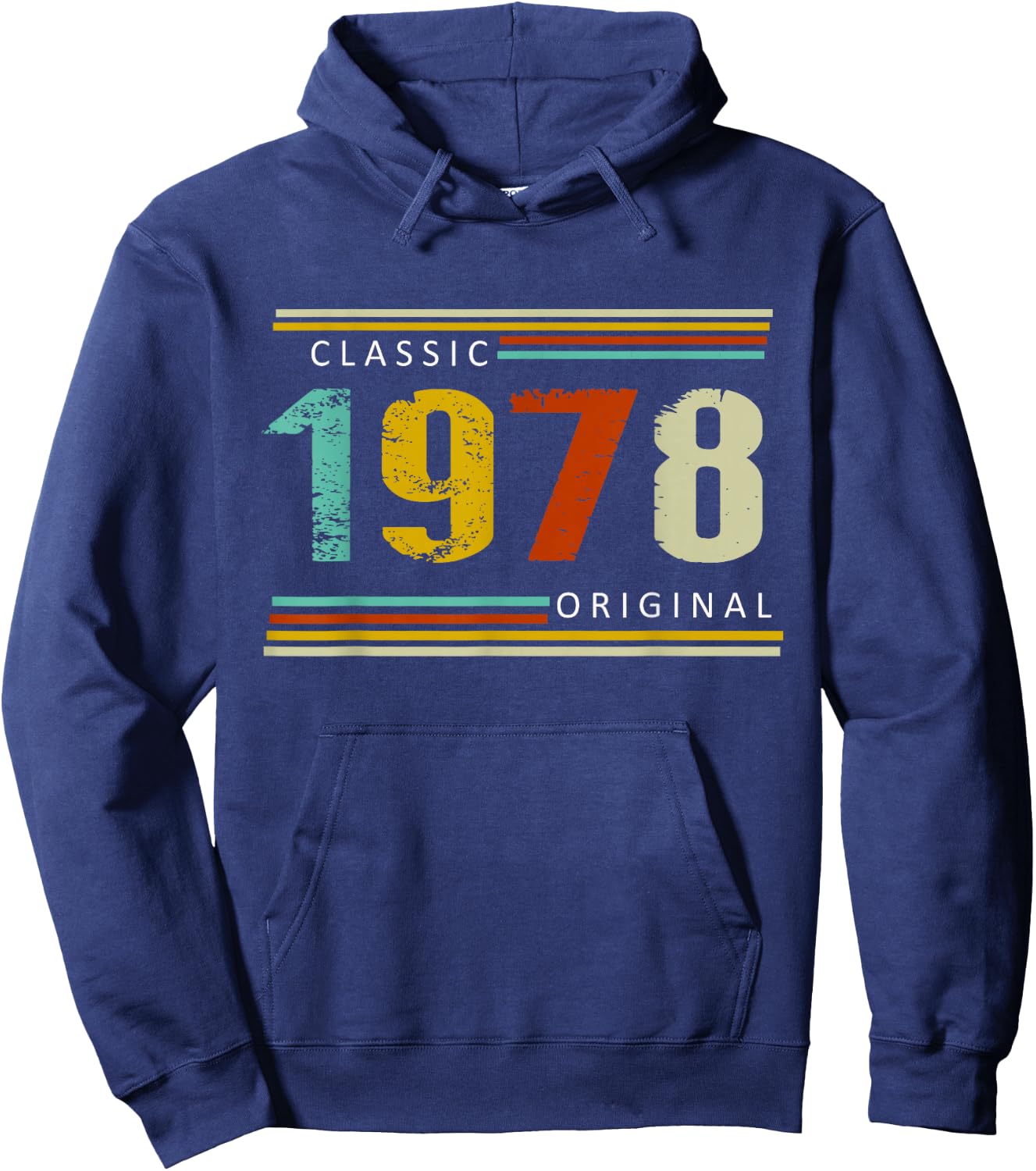 Birthday Classic of 1978 Original, 47th Retro Hoodie - Hoodie | Navy