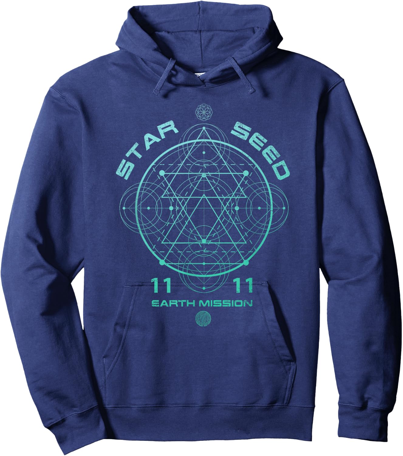 Starseed Sacred Geometry Hoodie - Hoodie | Navy