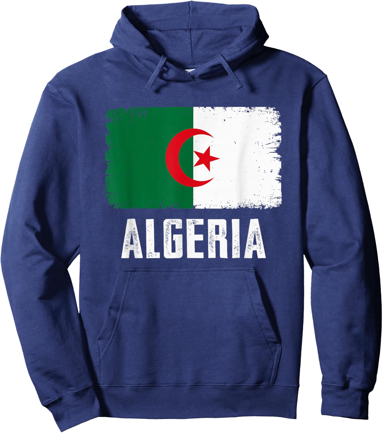 Alegria Men Women Alegria National Day Algerian Flag Hoodie - Hoodie | Navy