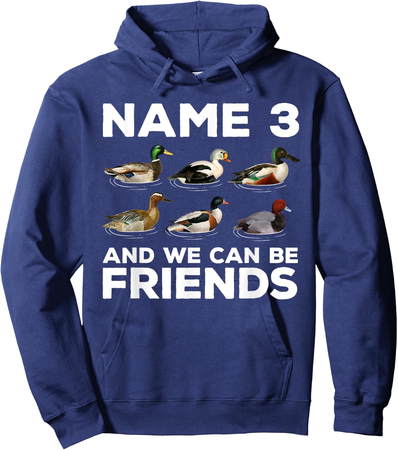 Duck Hunting Design Women Wildlife Hunt Duck Hunter Hoodie - Hoodie | Navy
