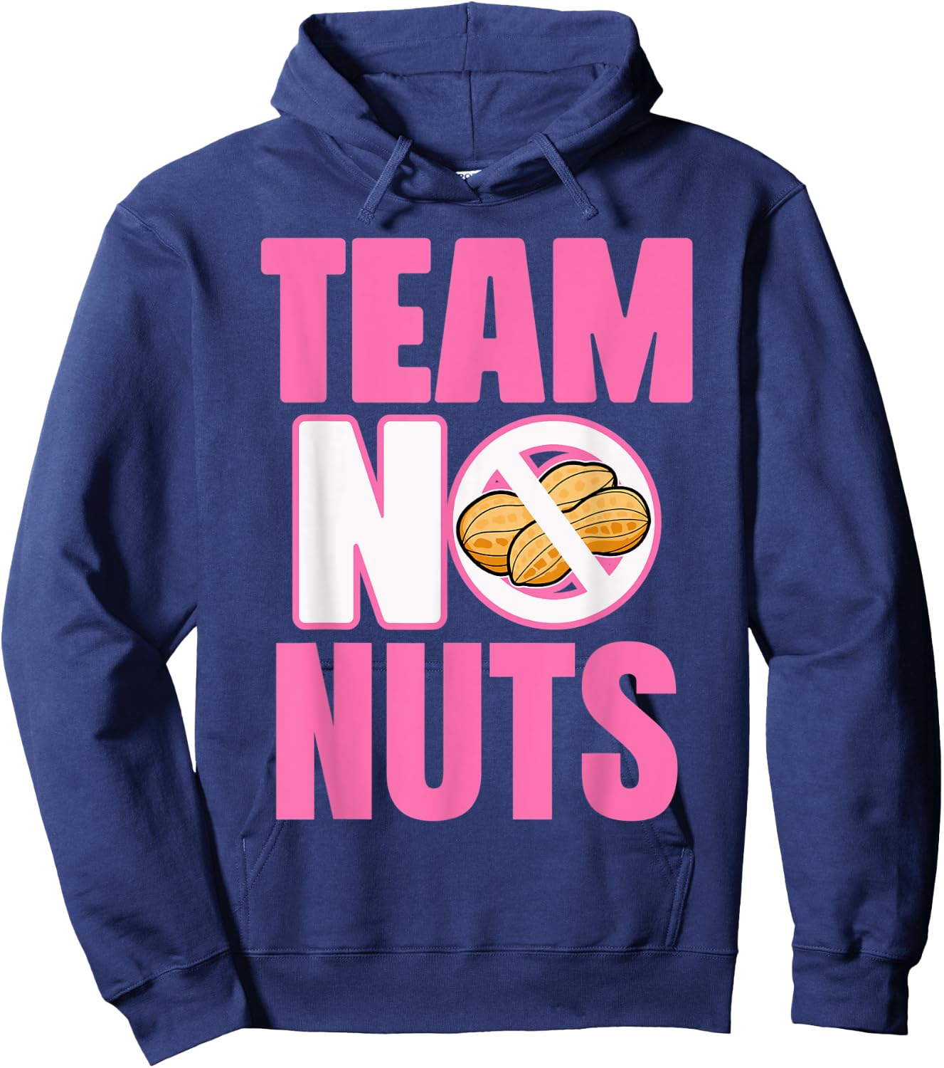 Gender Reveal Team Girl Lustiges „No Nuts“ -Match Party Hoodie - Hoodie | Navy