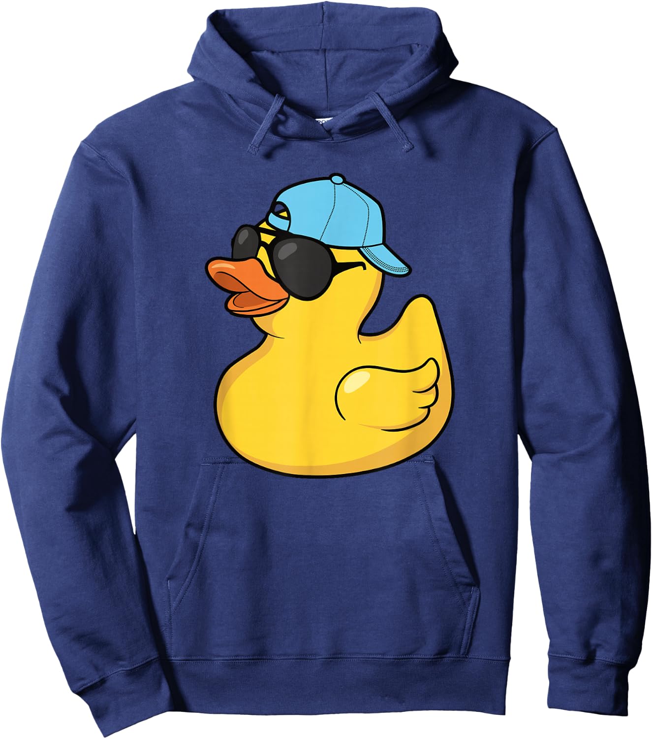 Cool Rubber Duck Sunglasses Funny Men Boys Kids Hoodie - Hoodie | Navy