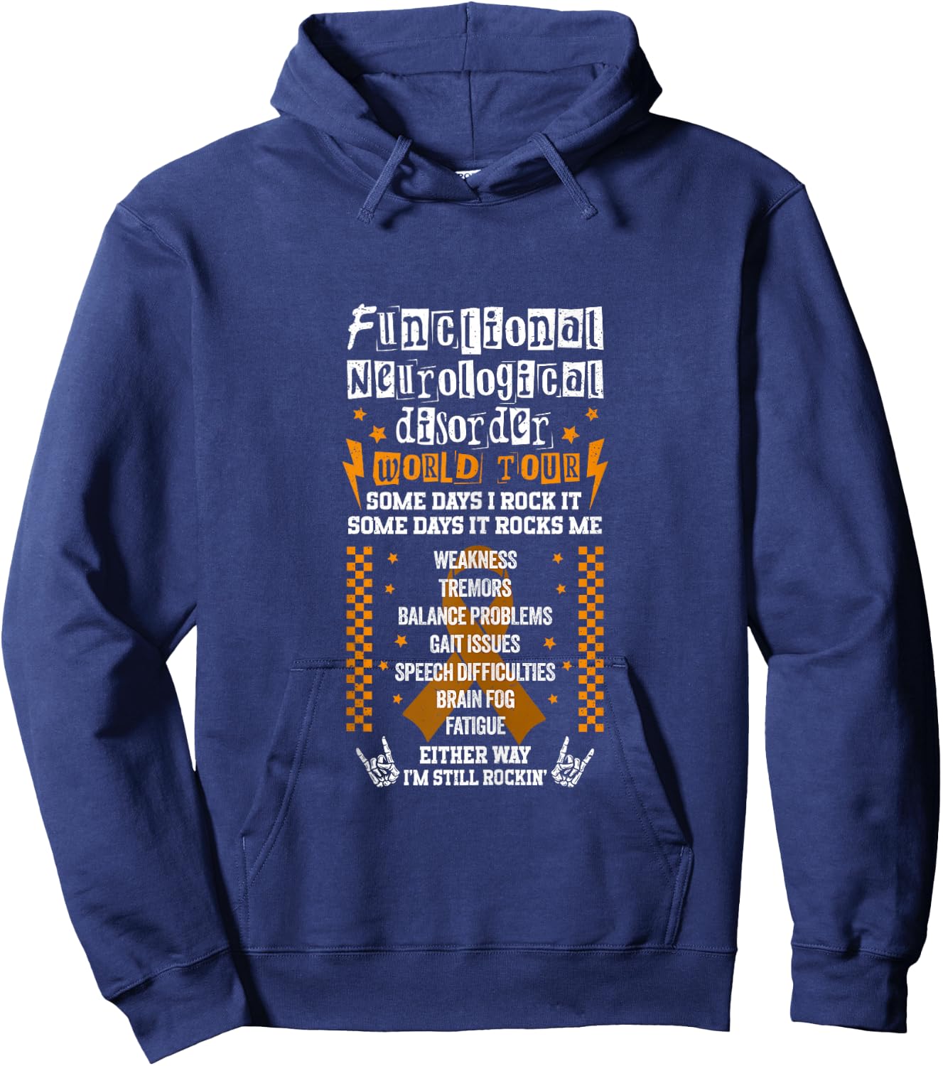 Functional Neurological Disorder FND Warrior Hoodie - Hoodie | Navy