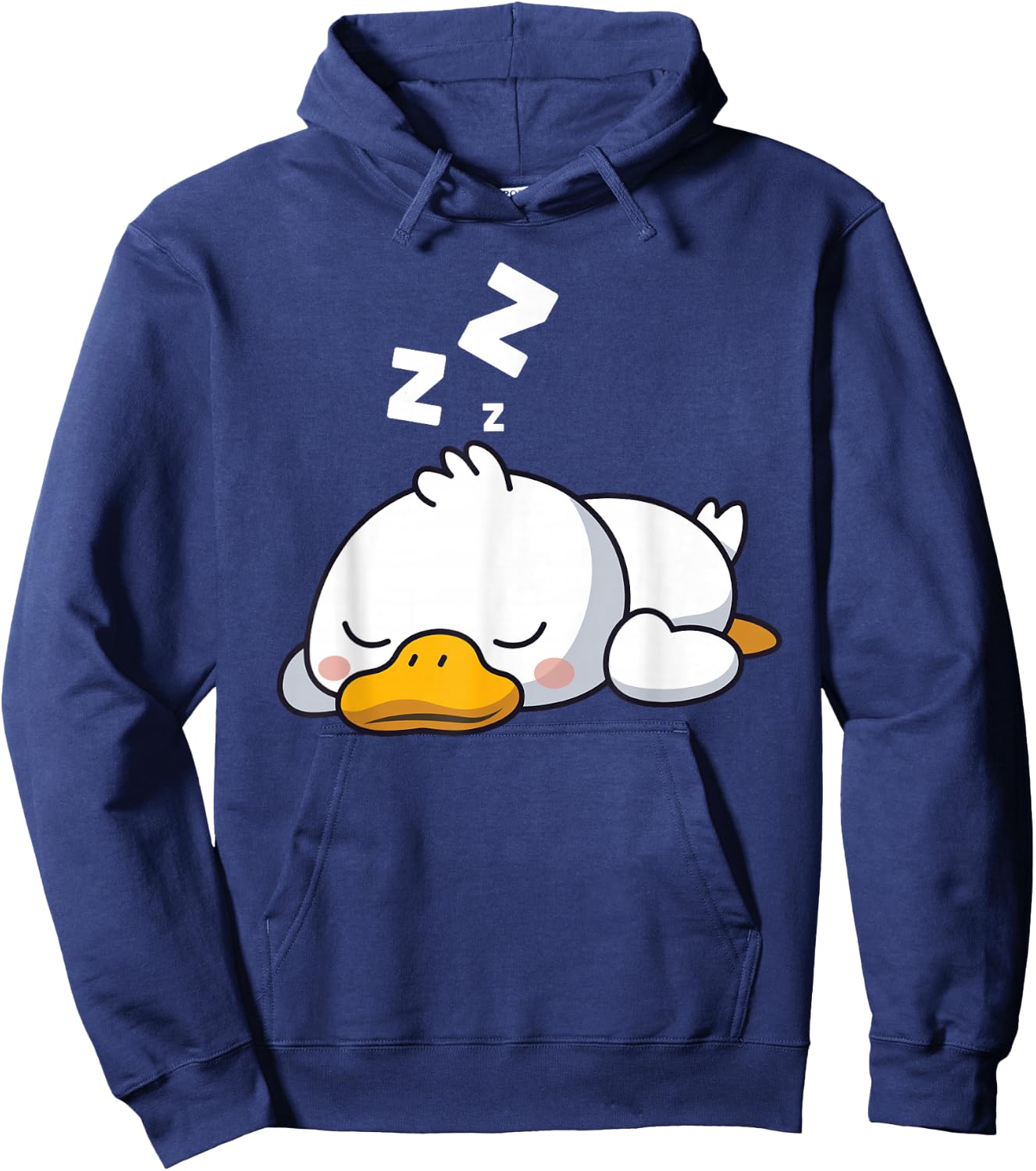 Cute Duck Sleeping Funny Duck Lover Hoodie - Hoodie | Navy