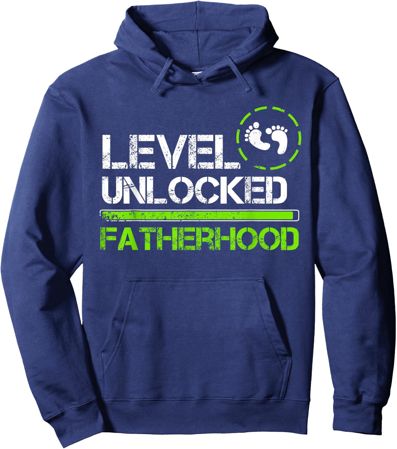 Level Unlocked Fatherhood Gamer You Are Going To Be A Dad Hoodie - Hoodie | Navy