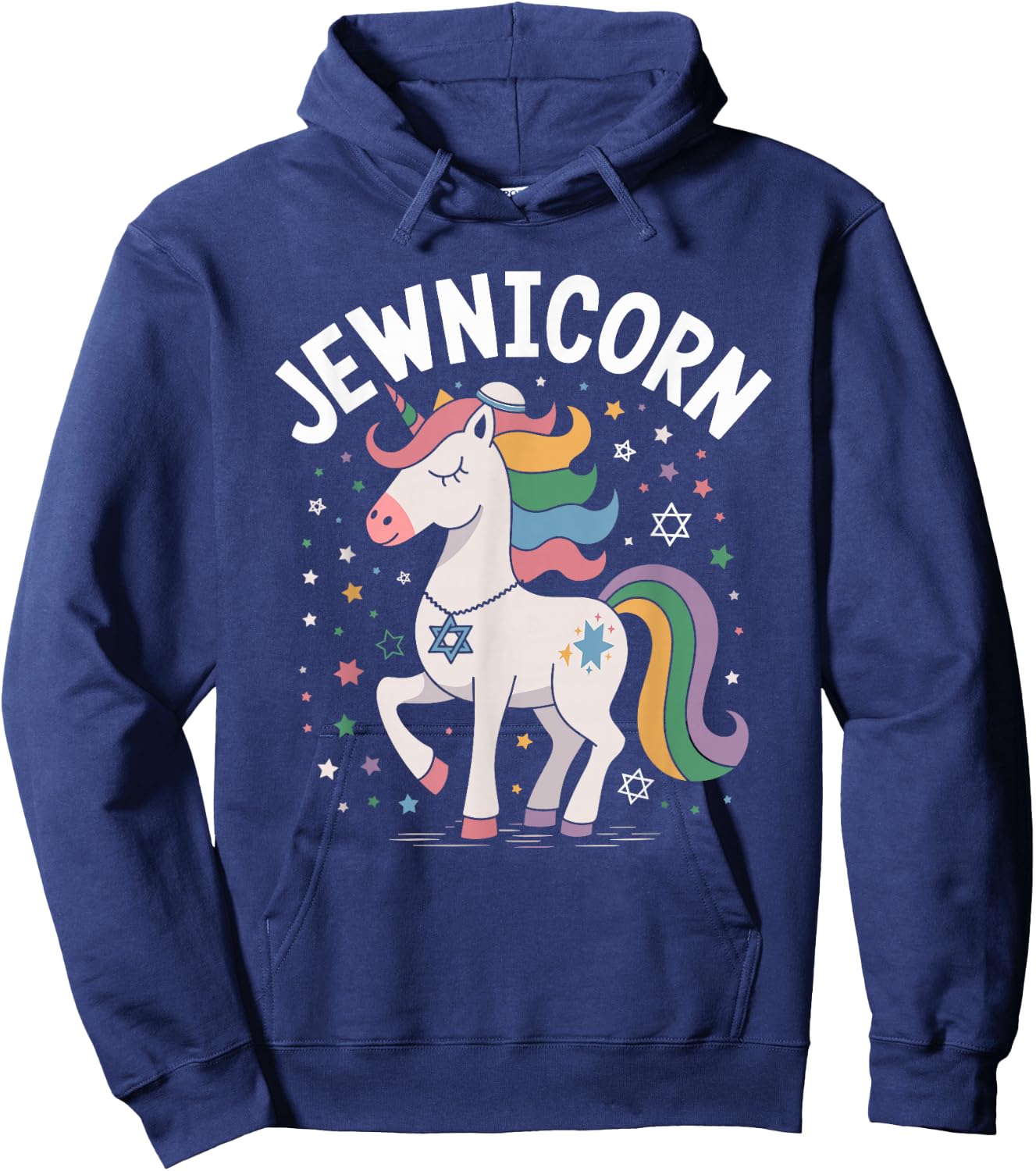 Jewish Unicorn Jewnicorn Hoodie - Hoodie | Navy