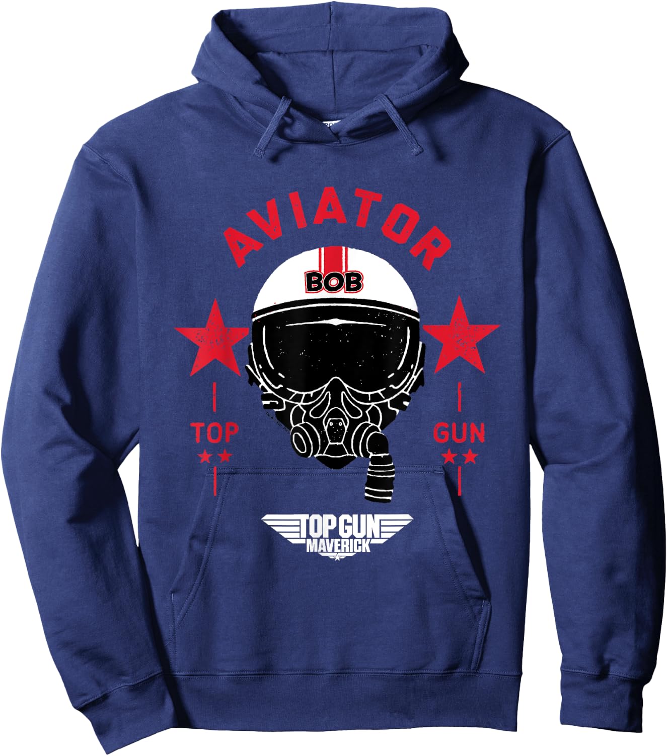 Top Gun Maverick Bob Aviator Helmet , Blue, S Hoodie - Hoodie | Navy