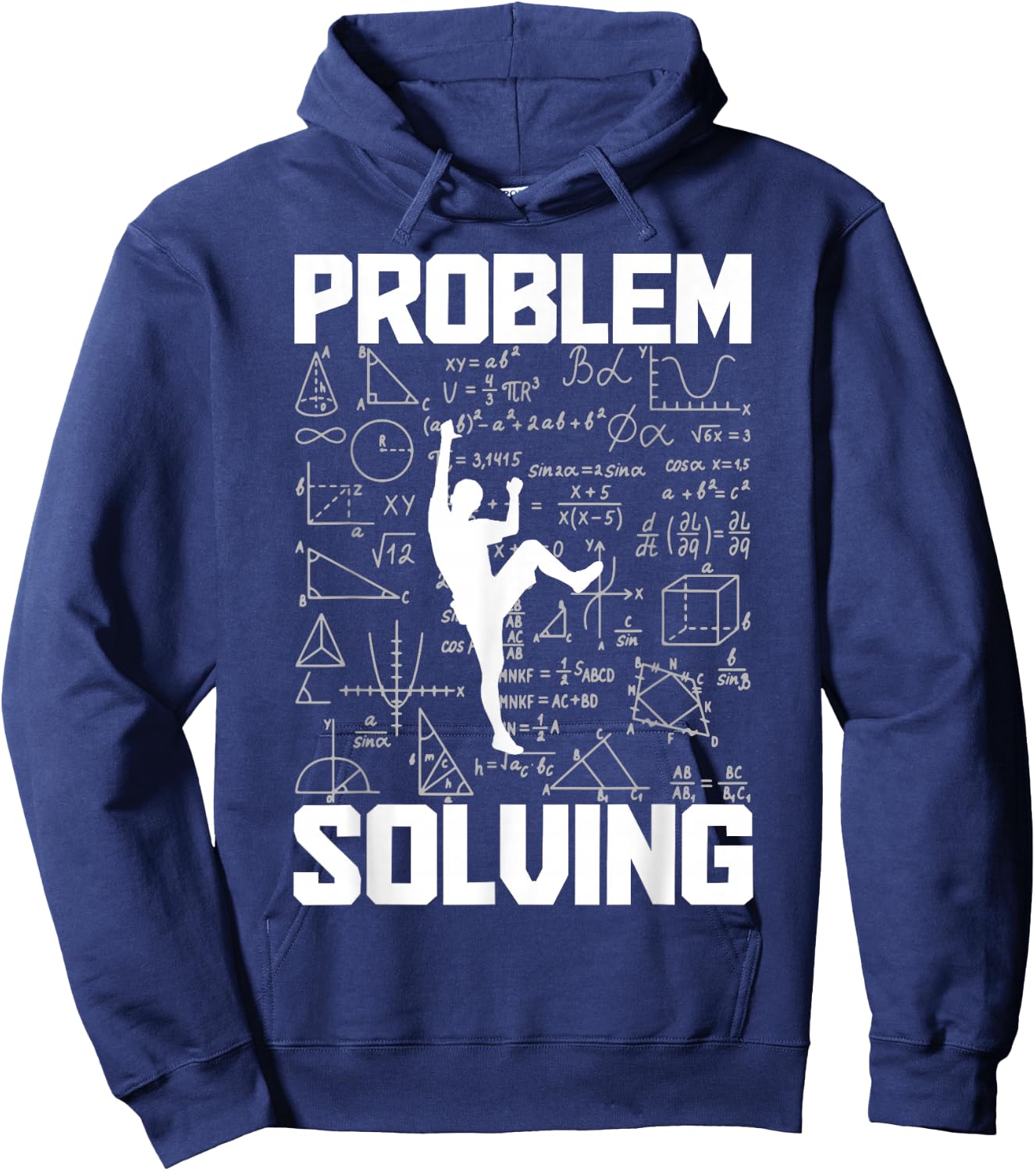 Climbing Bouldering Problem Solving Climber Boulderer Hoodie - Hoodie | Navy