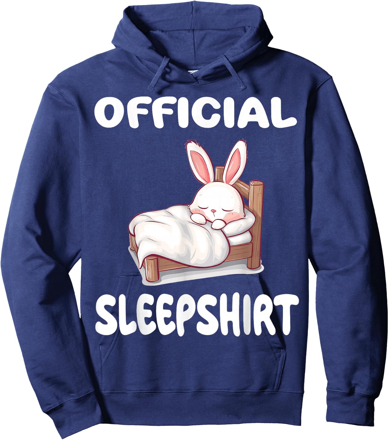 Bunny Rabbit Official Sleepshirt Pajamas Nightgown Hoodie - Hoodie | Navy