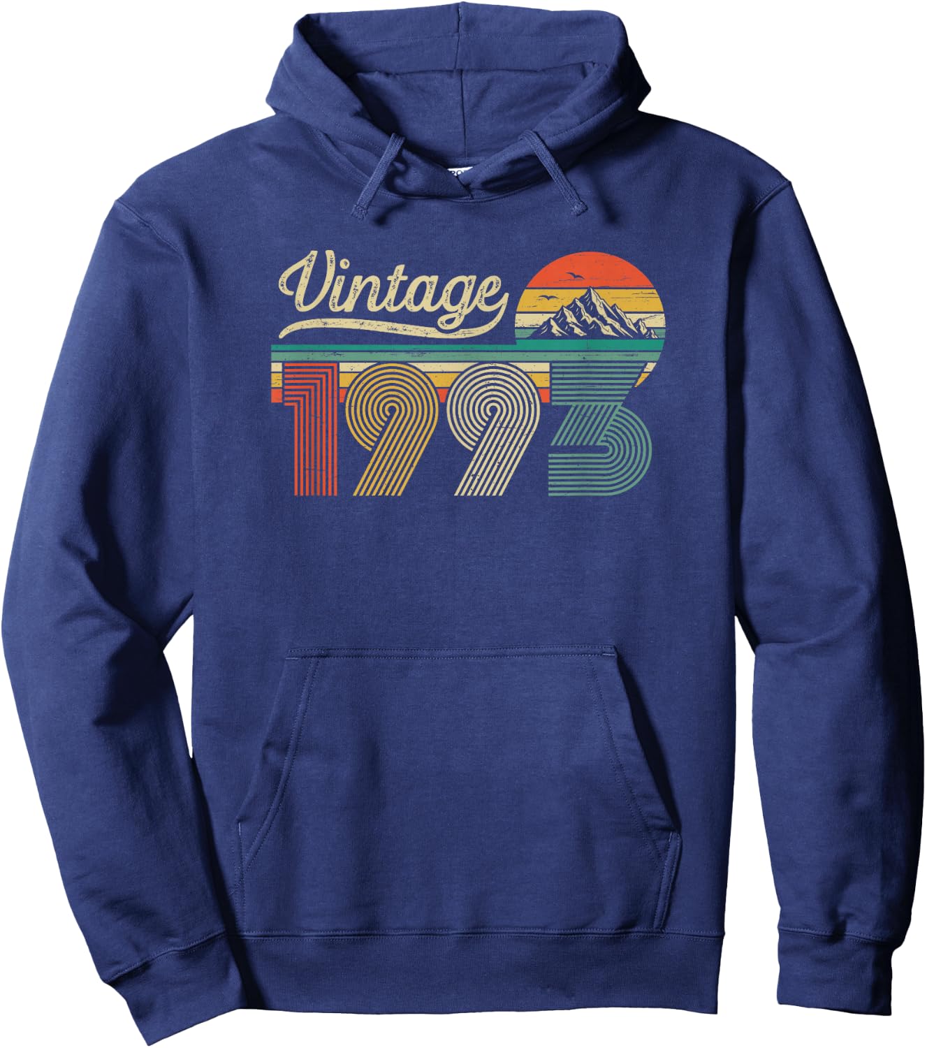 Vintage 1993 Anniversaire 33 Ans pour Hommes Femmes Hoodie - Hoodie | Navy