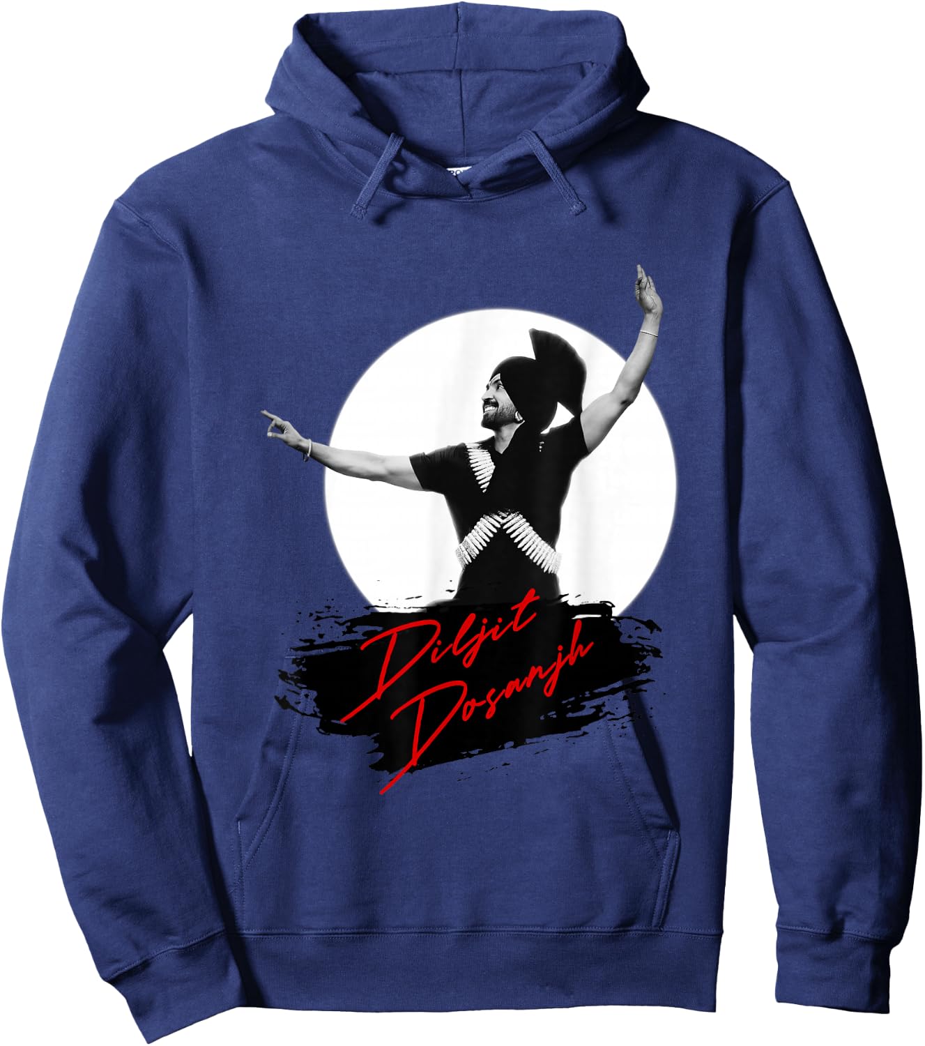 DIljit Morni Iconic Dance - Aura Tour Hoodie - Hoodie | Navy