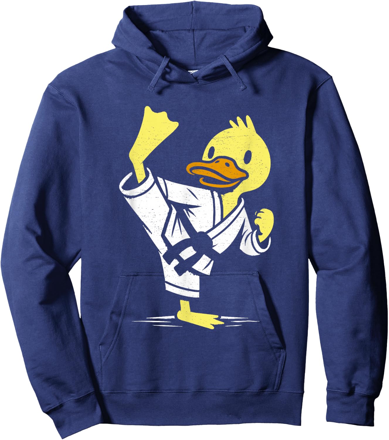 Rubber Karate Duck For Duck Lovers , Black, S Hoodie - Hoodie | Navy