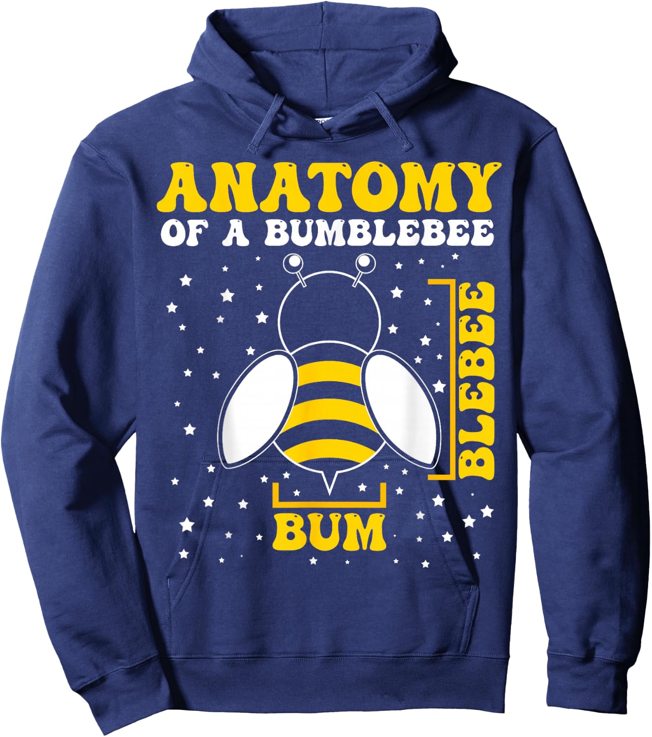 Bumble Bee Anatomy Bee Lovers Hoodie - Hoodie | Navy