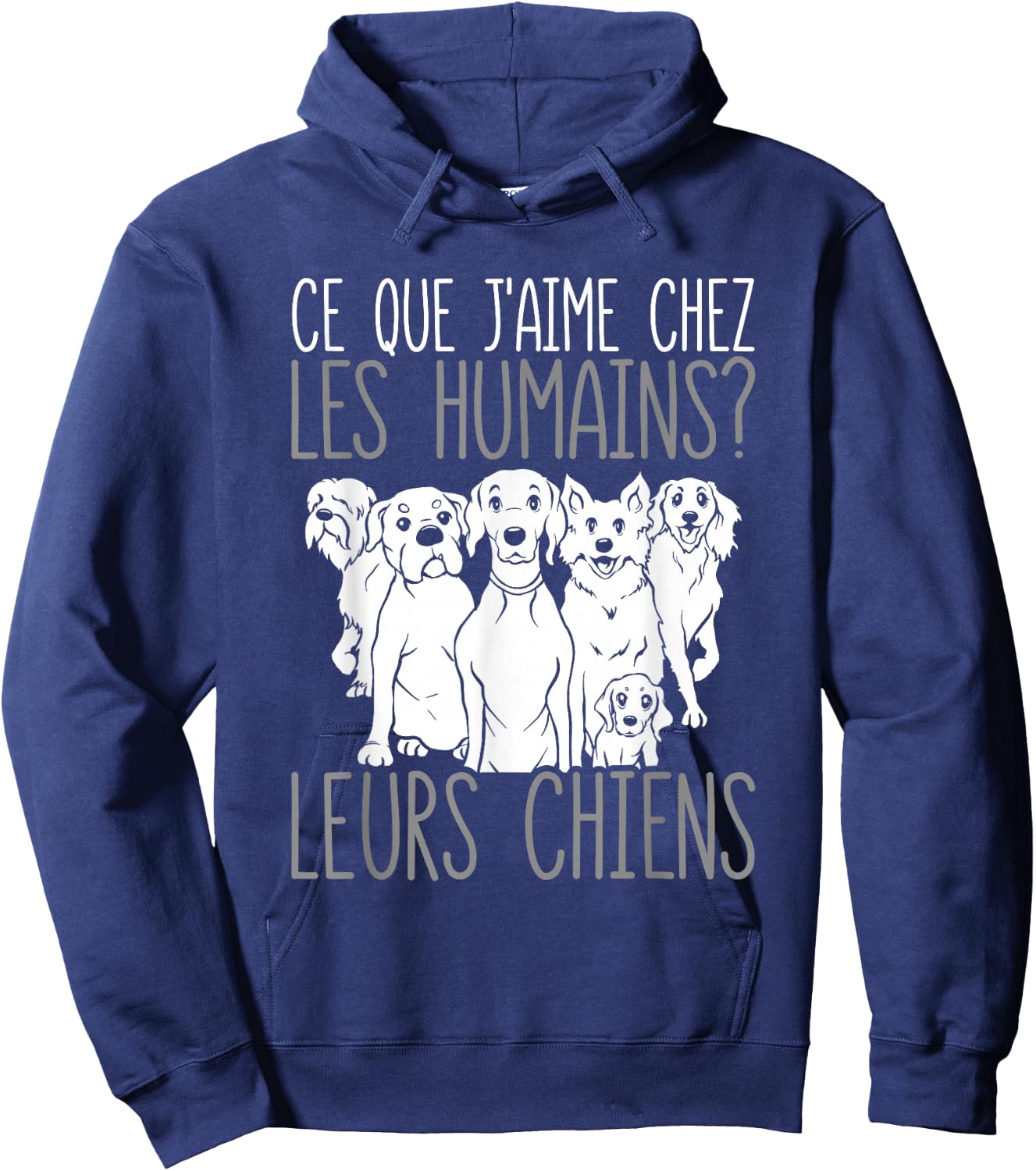 Dog Owner Their Dogs , Black, S Hoodie - Hoodie | Navy