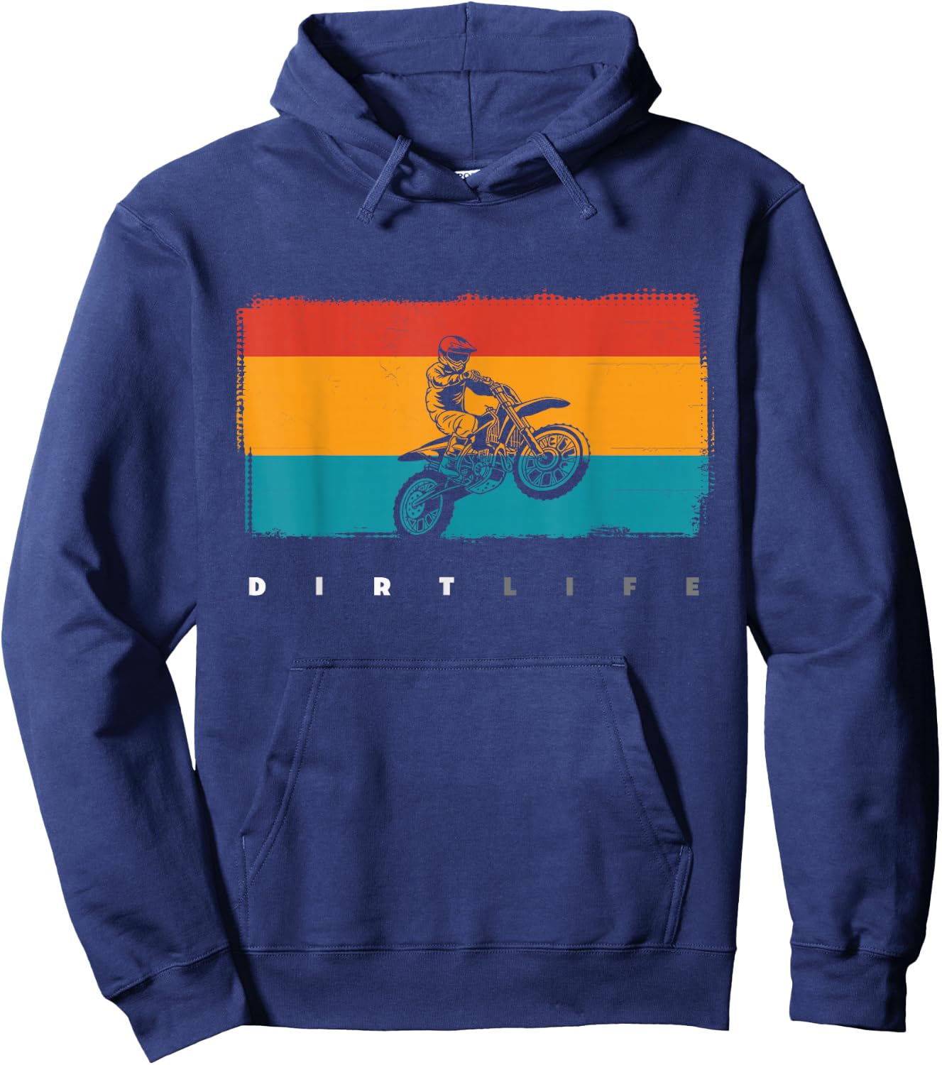 Dirt Bike Motocross Hoodie - Hoodie | Navy