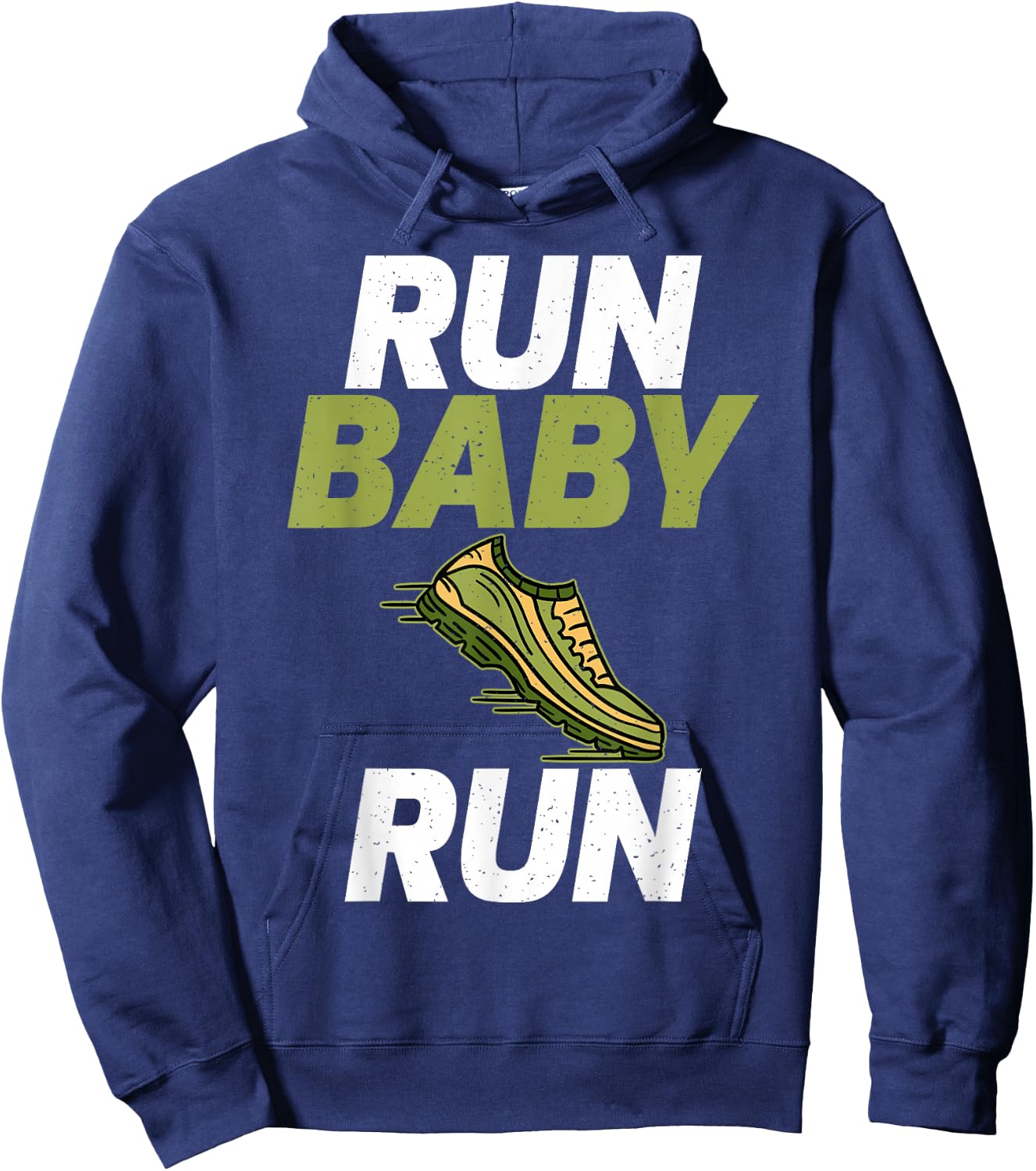 Run Baby Run Marathon Runner Hoodie - Hoodie | Navy