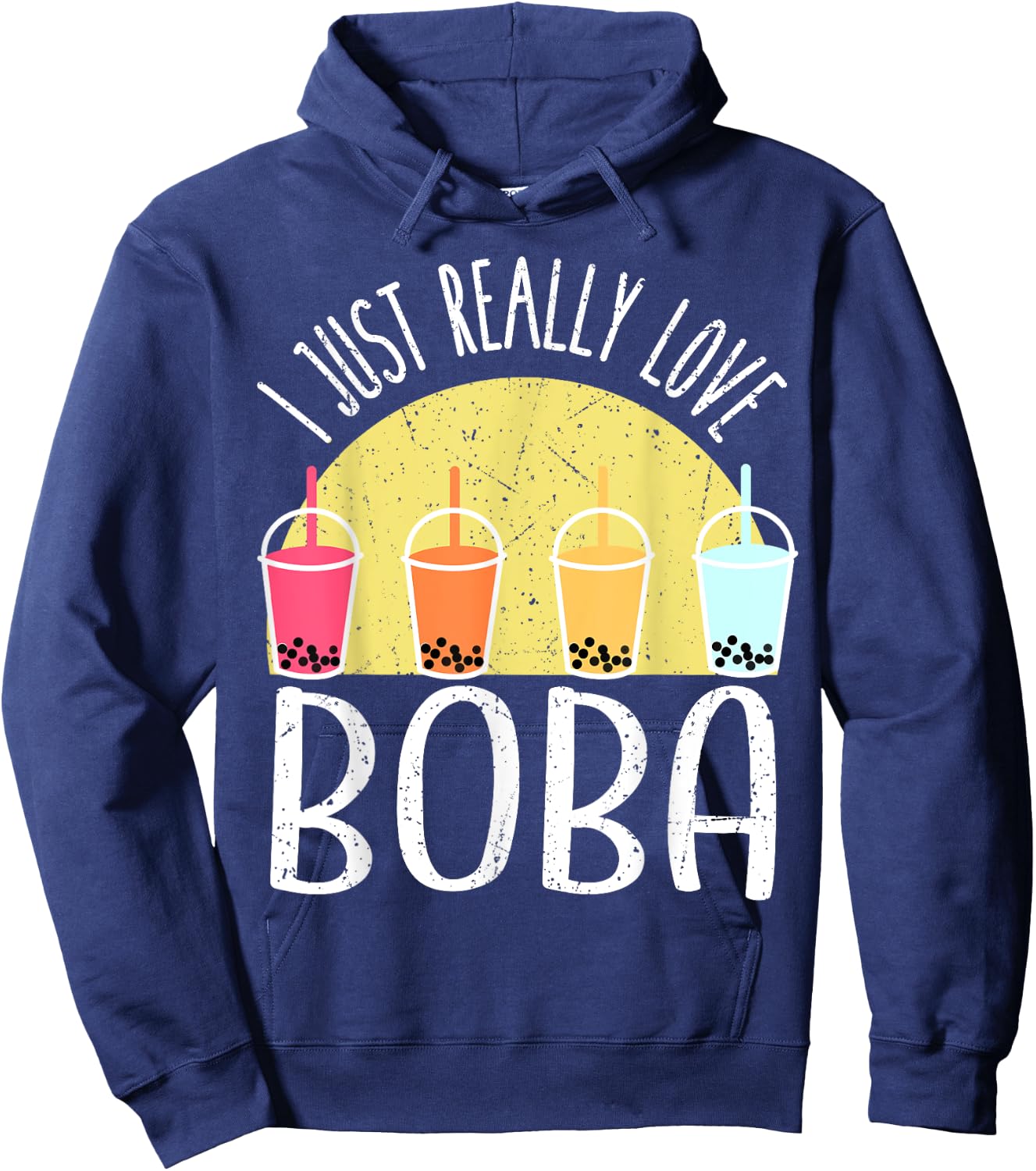 I Just Really Love Boba Japanese Kawaii Anime KIDS Gifts Hoodie - Hoodie | Navy