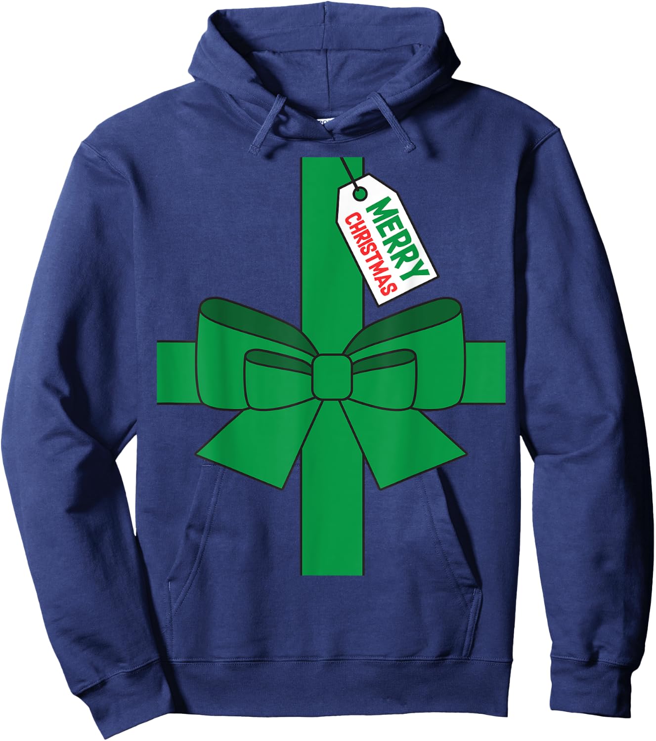 Super Ugly Christmas Funny DIY Costume - Adult, , Red, Small, Short Sleeve Hoodie - Hoodie | Navy