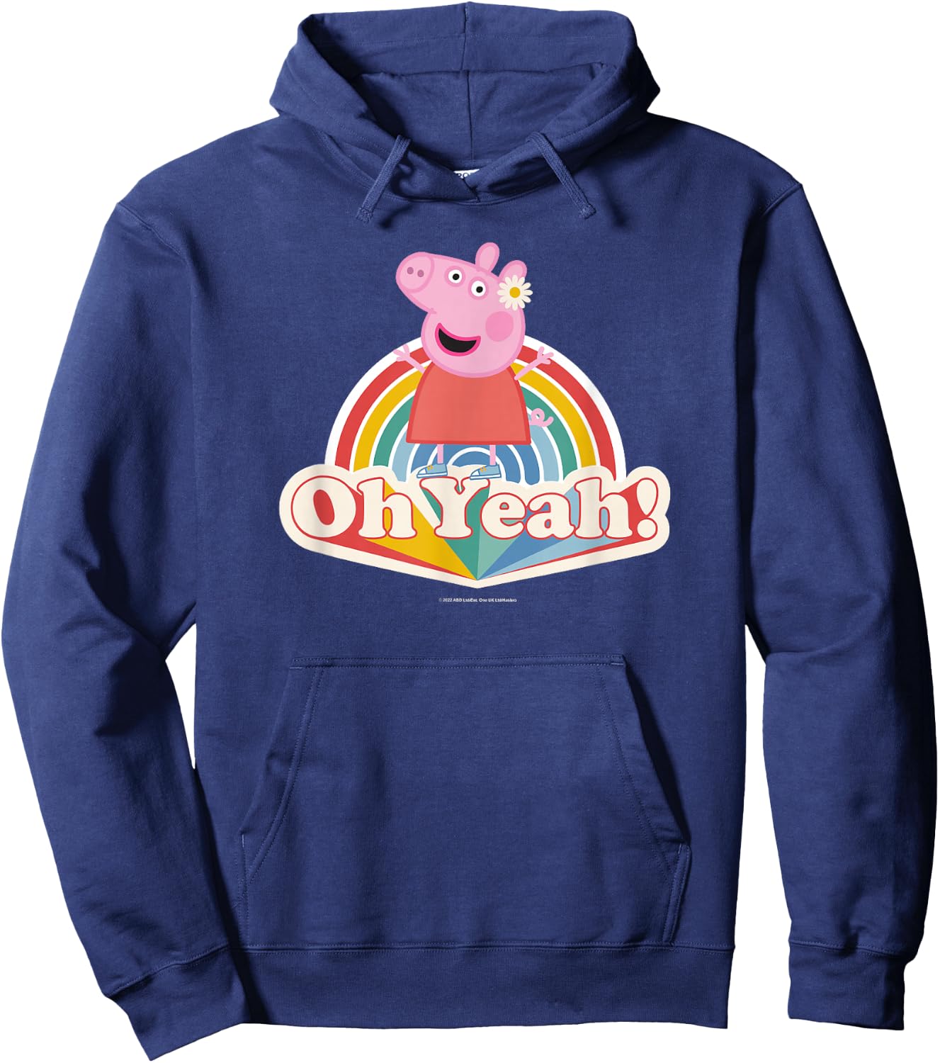 Peppa Pig Oh Yeah! Rainbow Daisy Queen Hoodie - Hoodie | Navy