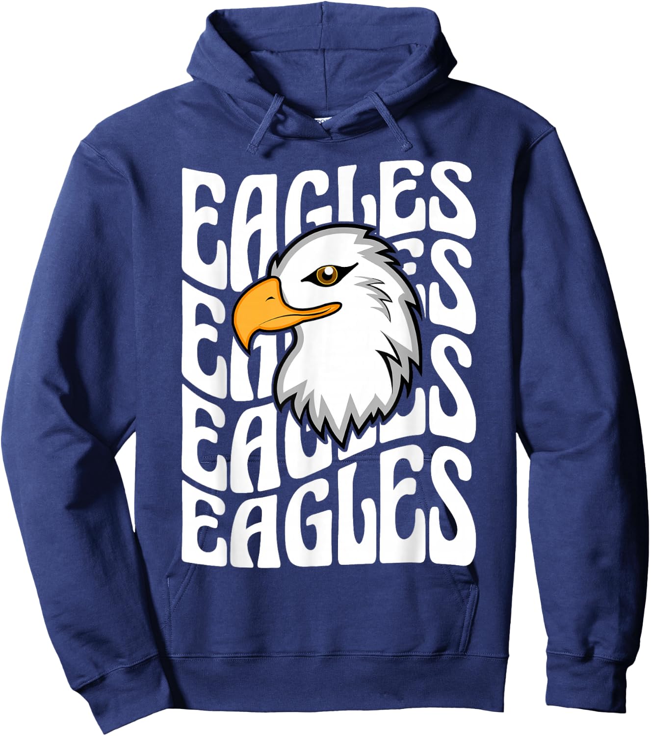 Eagles School Sports Fan Team Spirit Teacher Parent Student Hoodie - Hoodie | Navy