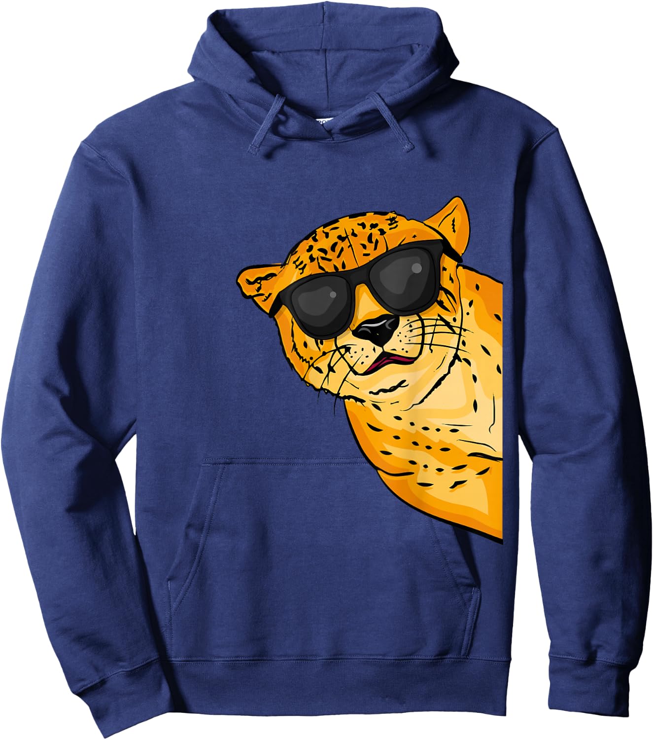 Cool Cheetah Lover Kids Sunglases Cheetah Hoodie - Hoodie | Navy