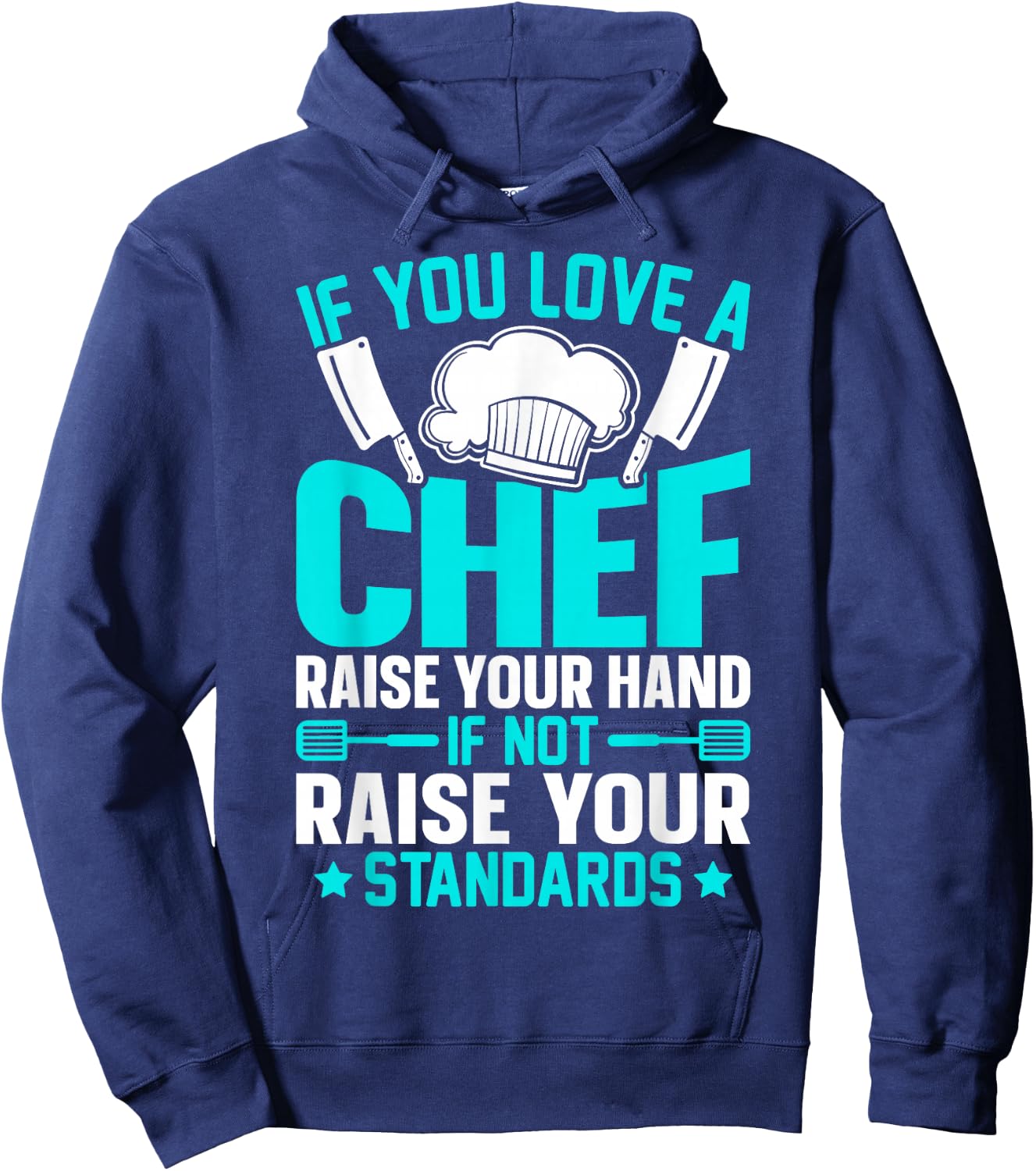 Funny Chef Cooking Gifts Culinary Cook FIDIMA -Adults Black Hoodie - Hoodie | Navy