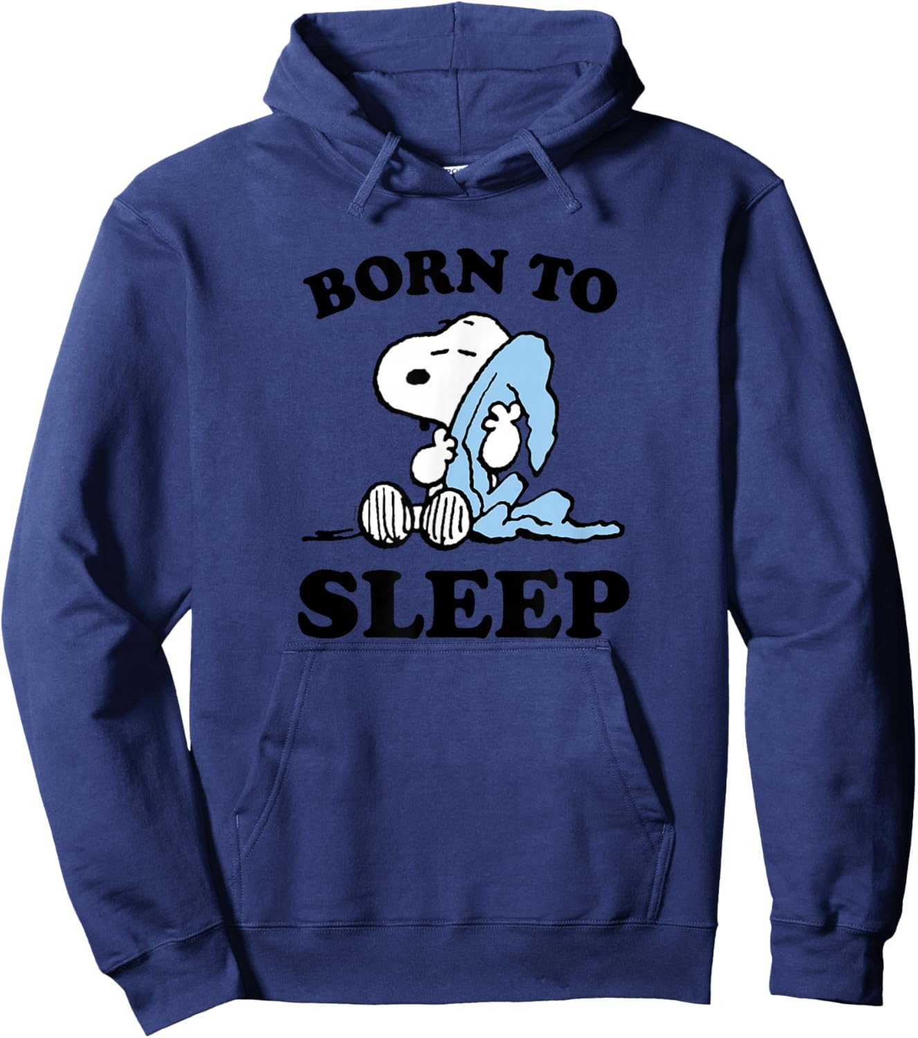 Peanuts - Snoopy Born To Sleep , gray Hoodie - Hoodie | Navy