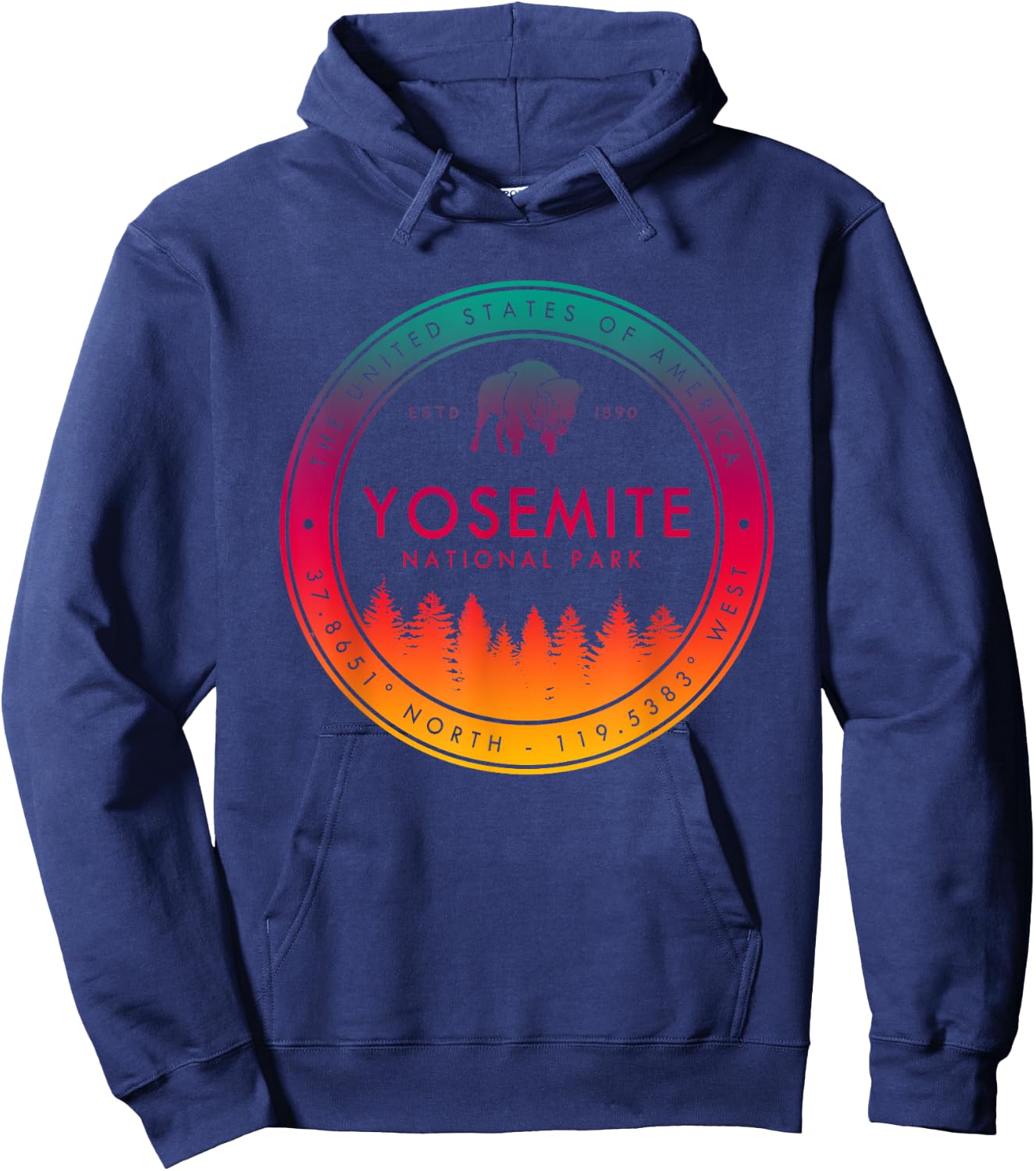 Yosemite National Park California Gifts Souvenir CA Hoodie - Hoodie | Navy
