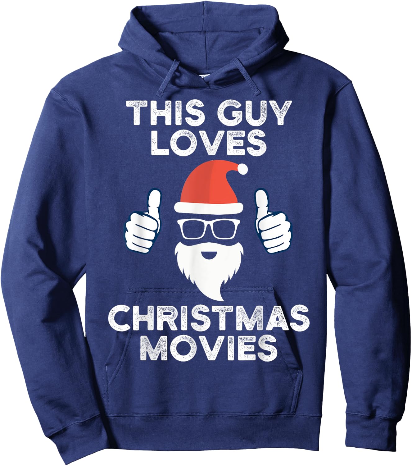 This Guy Loves Christmas Movies Watching Men Women Hoodie - Hoodie | Navy