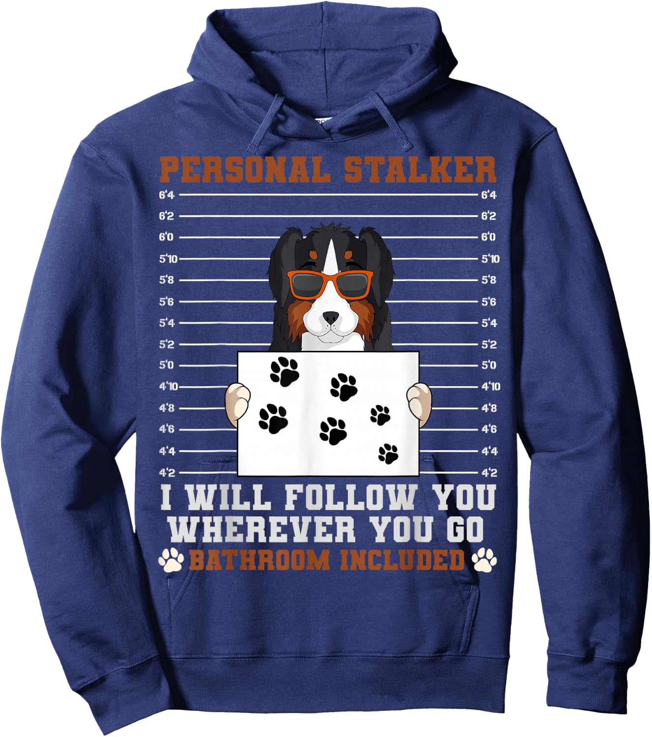 Australian Shepherd Aussie Herding Breed Personal Stalker Hoodie - Hoodie | Navy