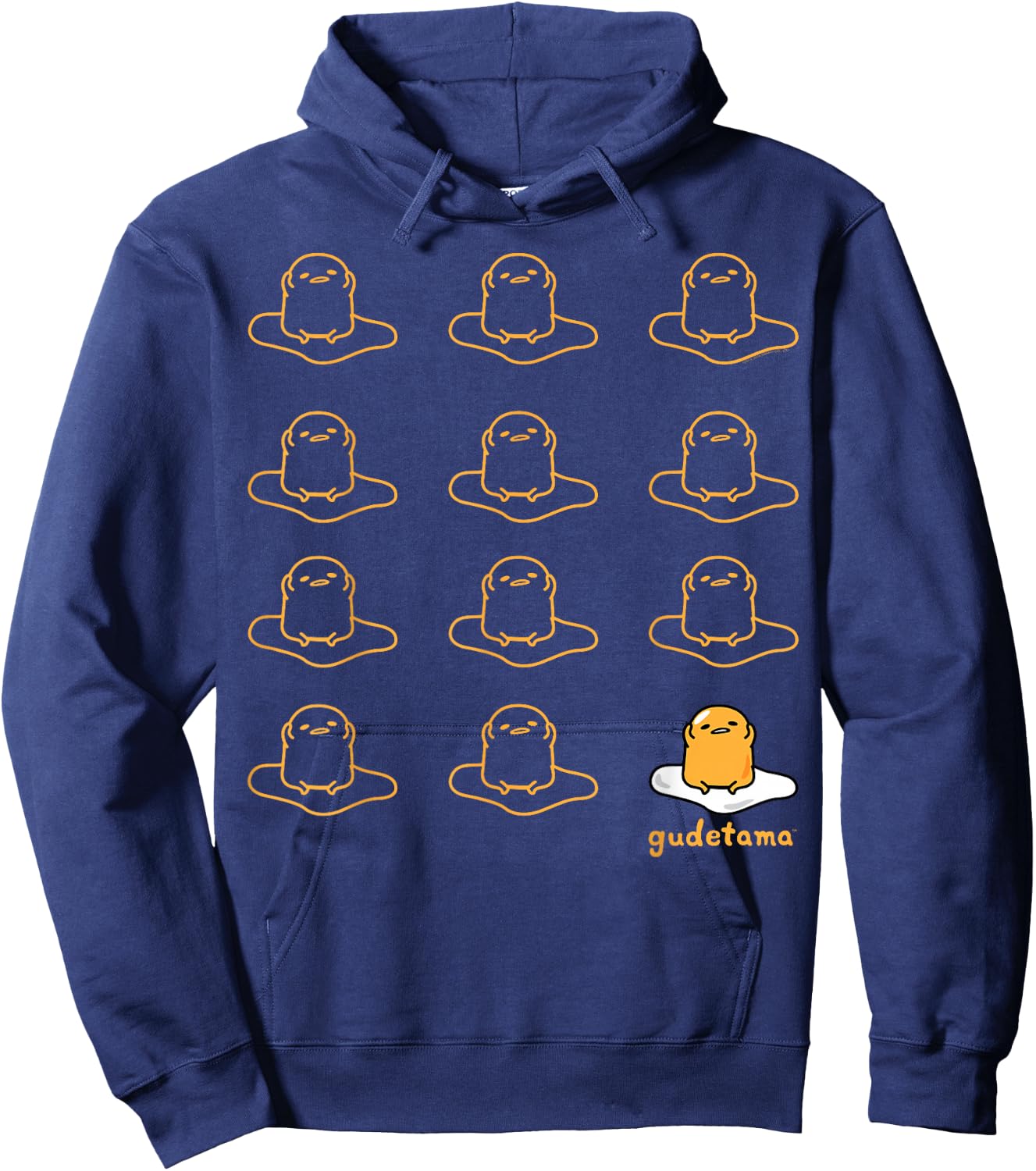 Gudetama The Lazy Egg Real Hoodie - Hoodie | Navy