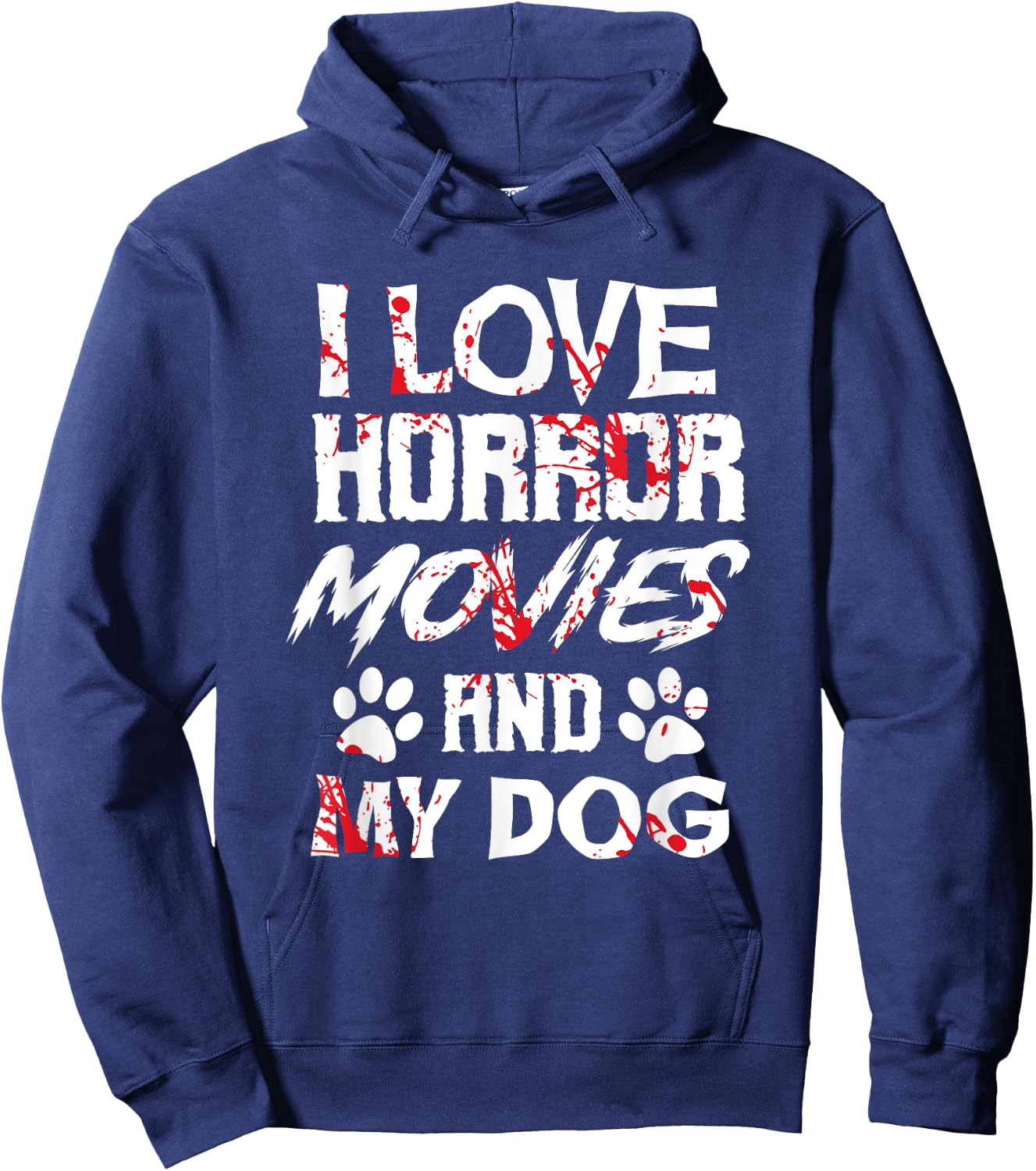 Horror Movies Scary Film Lovers Halloween Fans Thriller Hoodie - Hoodie | Navy