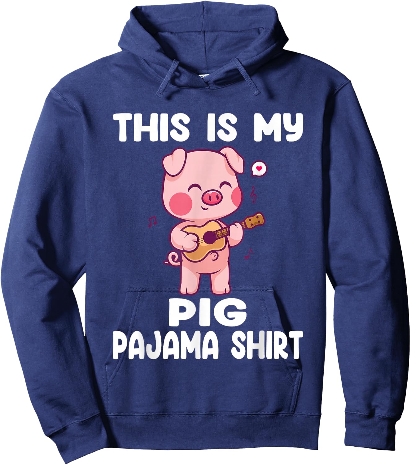 My Pig Pajama Shirt Women Pig Pjs Cute Pig Stuff Farmer Girl Hoodie - Hoodie | Navy