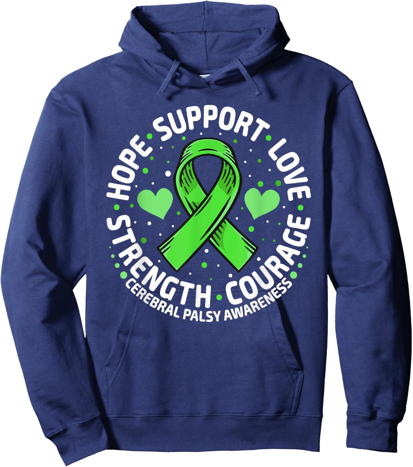 Cerebral Palsy Support Family Cerebral Palsy Awareness Hoodie - Hoodie | Navy