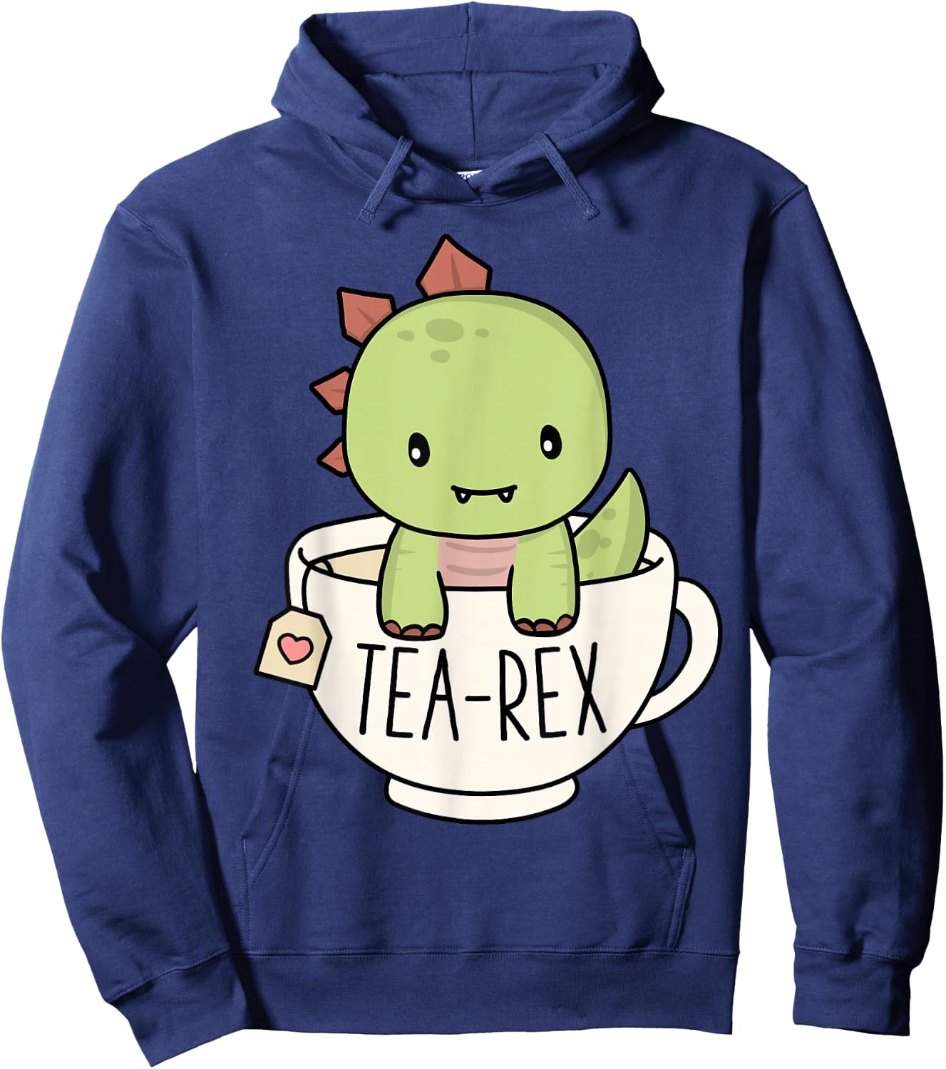 Tea-Rex Süßer T-Rex Dinosaurier-Liebhaber Kawaii Lustiger Dino Pun Hoodie - Hoodie | Navy