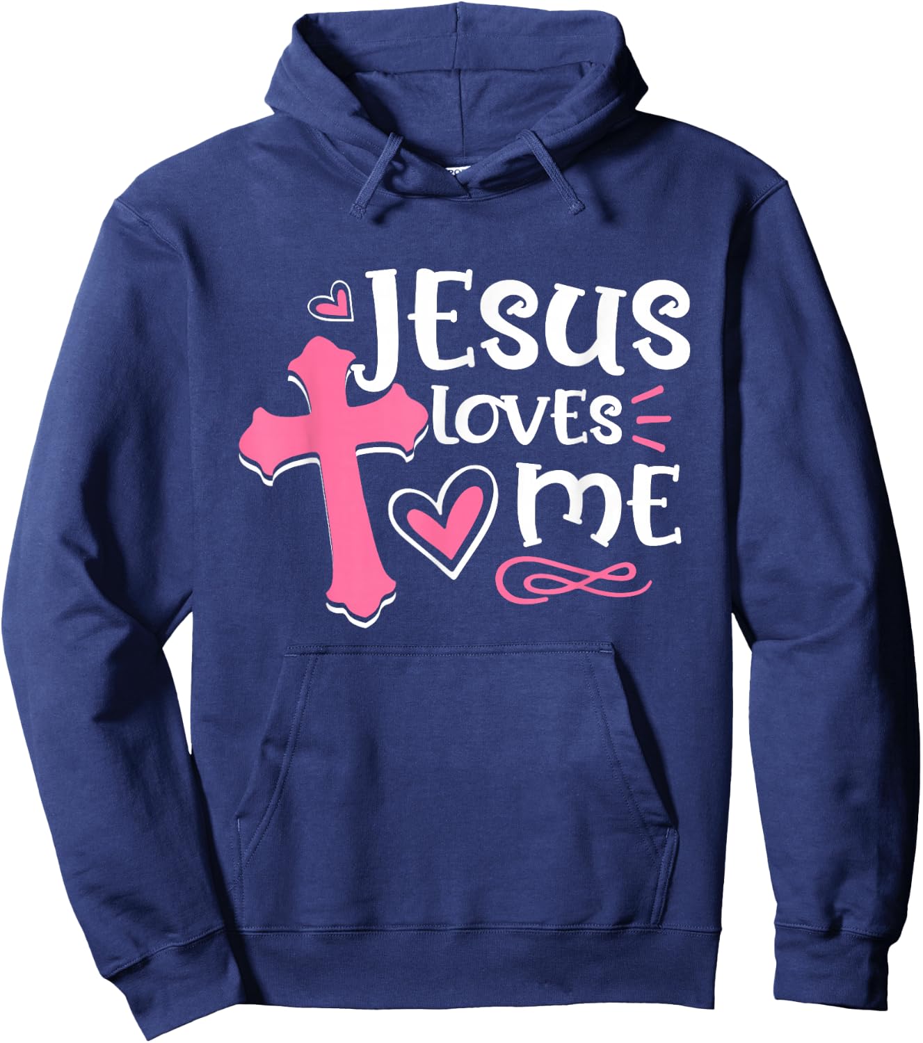 Awesome Religious Jesus's Love Jesus Loves Me Christian Hoodie - Hoodie | Navy