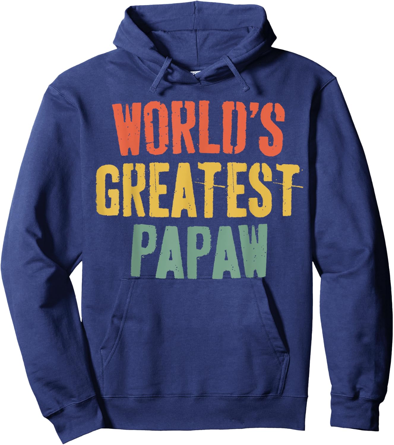 World's Greatest Papaw Shirt Men Grandpa Fathers Day Hoodie - Hoodie | Navy