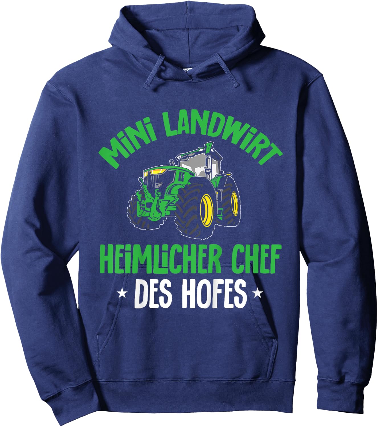 Kinder Mini Landwirt Heimlicher Chef Des Hofes Junge Hoodie - Hoodie | Navy