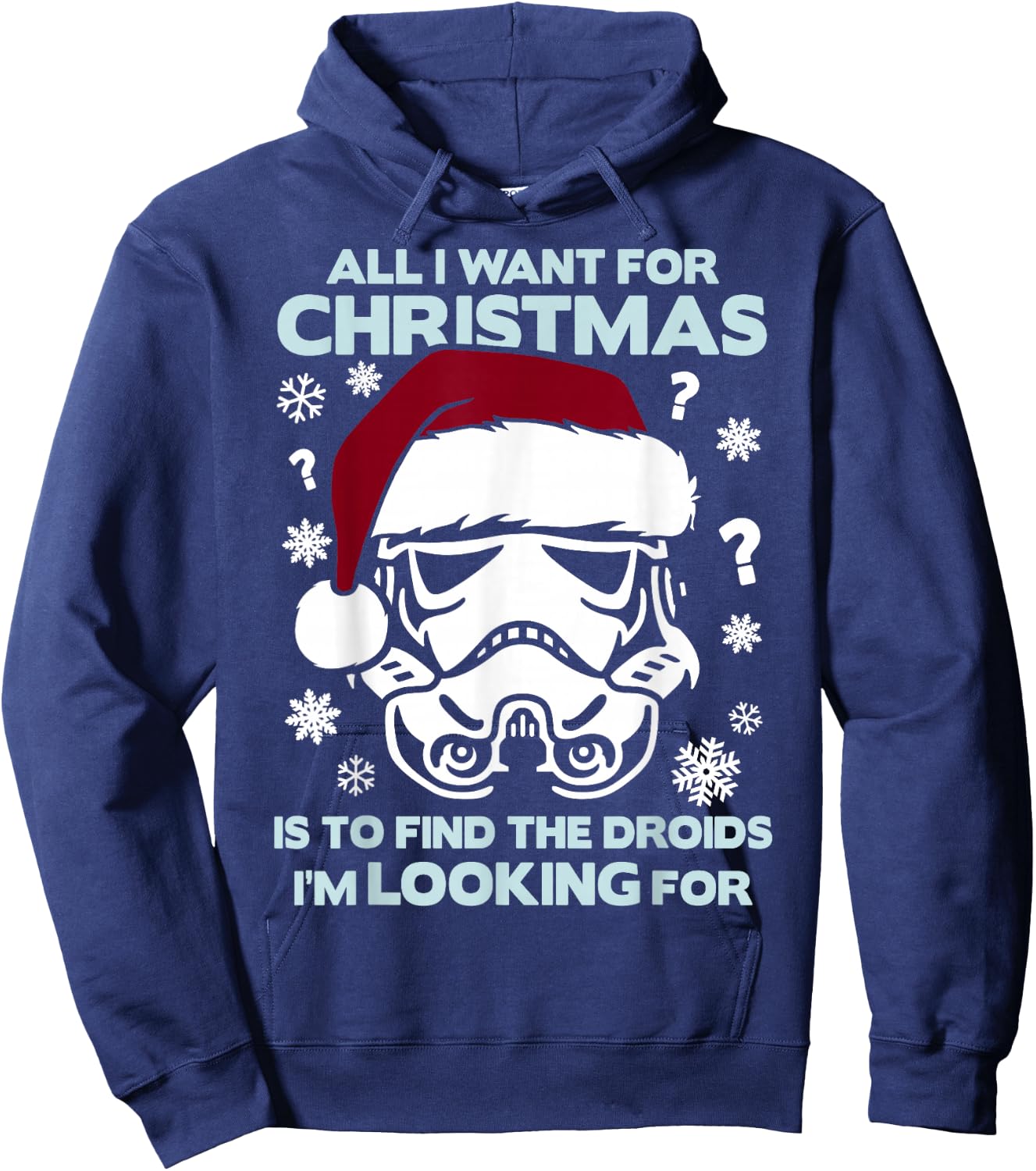 Star Wars Storm Trooper Droid Looking Christmas Hoodie - Hoodie | Navy