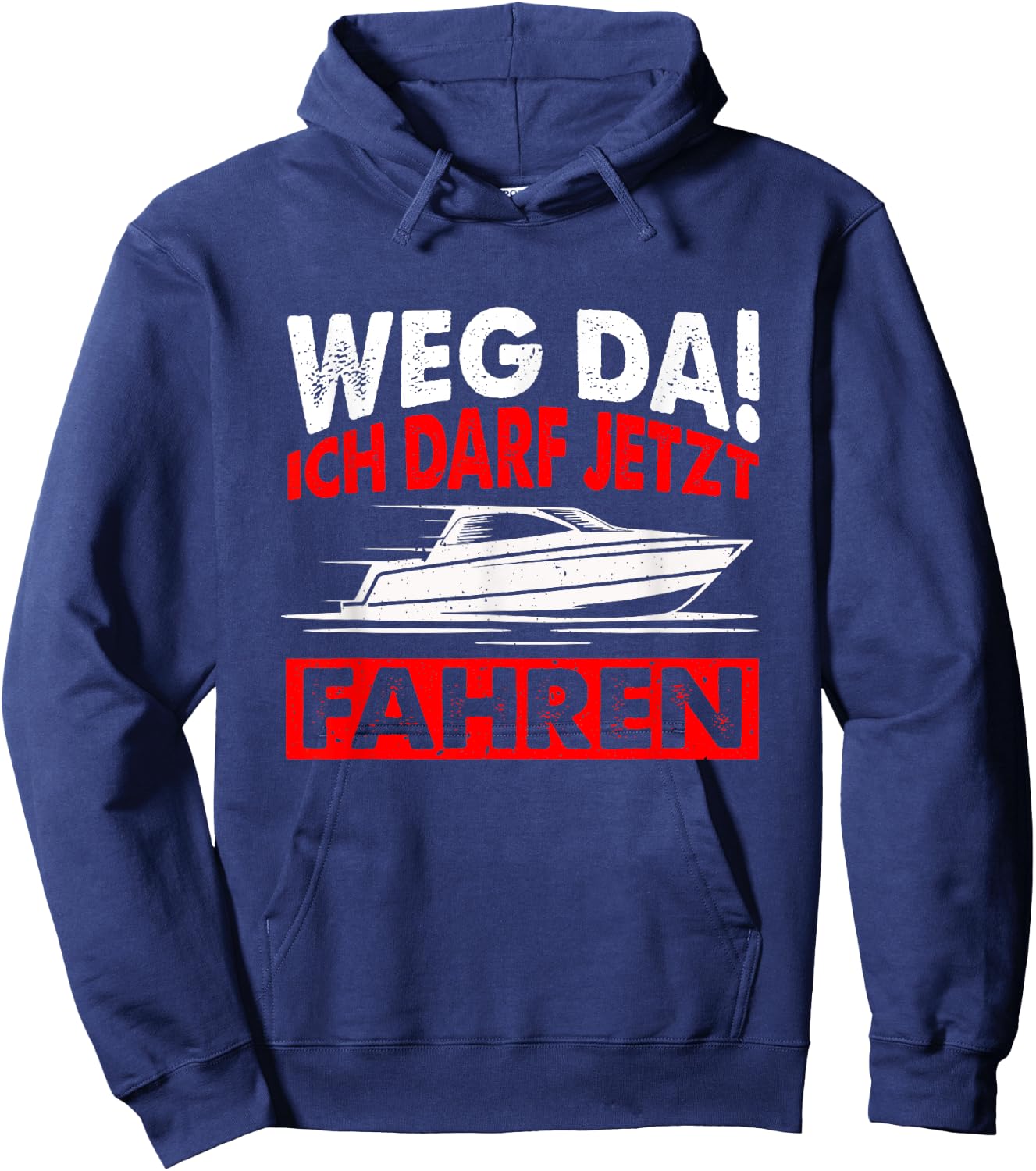 Motorboot Boot Fahren Sportboot Führerschein Geschenk Hoodie - Hoodie | Navy