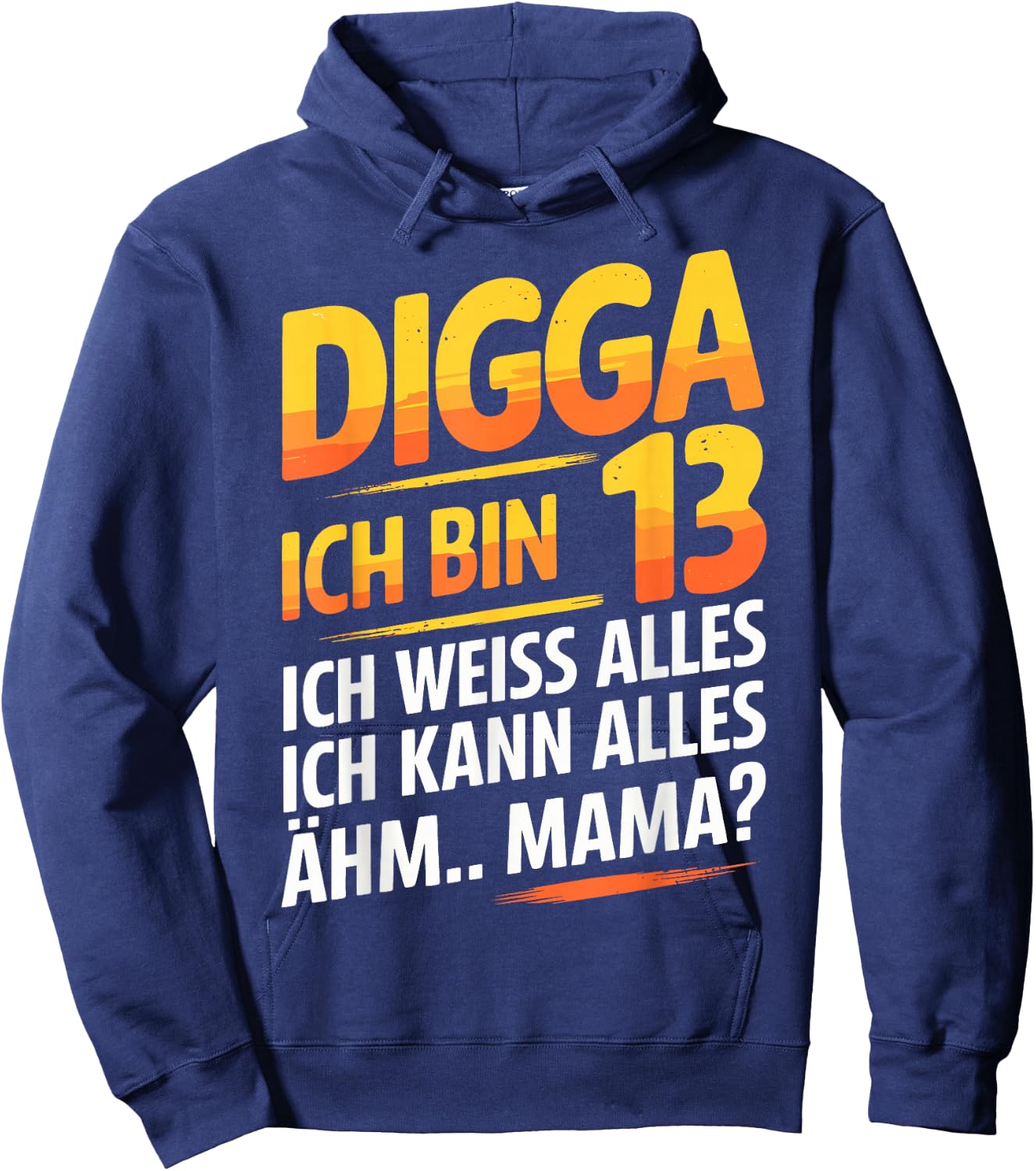 13th Birthday Boy Girl 13 Years 2012 Funny Gift , black Hoodie - Hoodie | Navy
