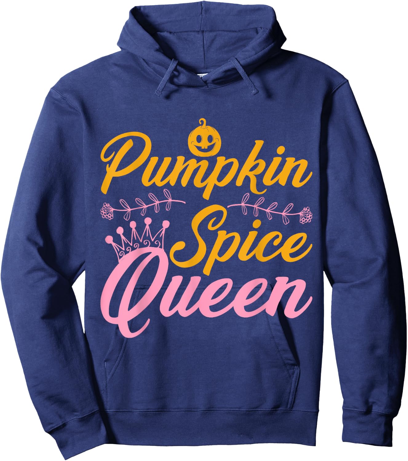 Pumpkin Spice Queen Halloween Hoodie - Hoodie | Navy